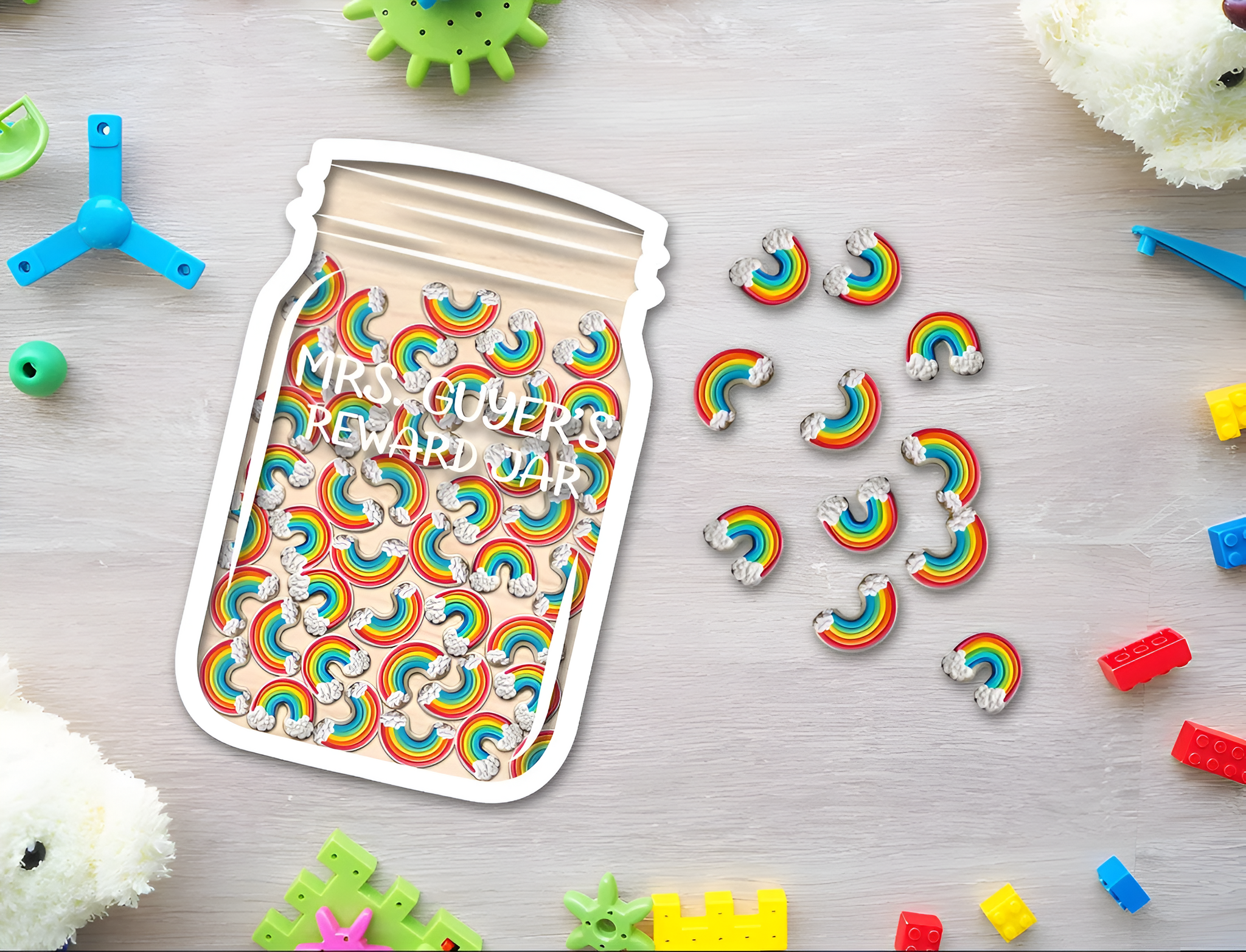 Personalized Rainbow Reward Jar REJAR