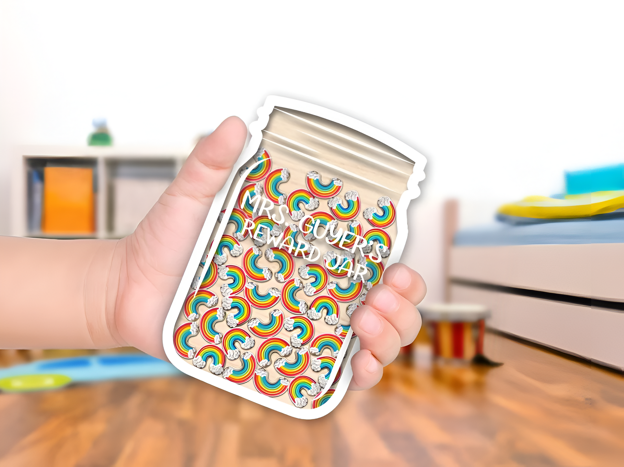 Personalized Rainbow Reward Jar REJAR