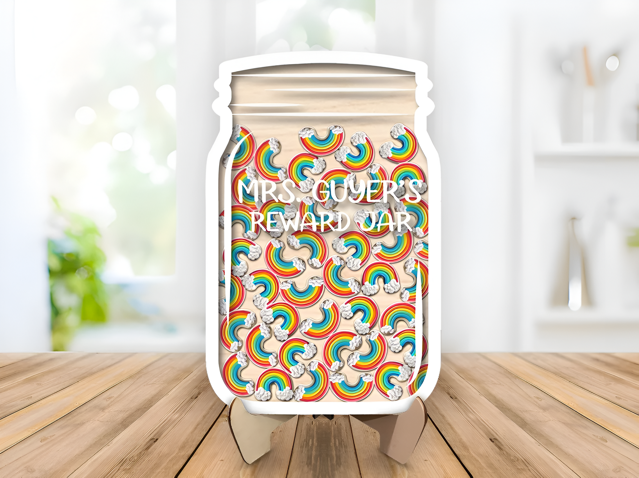 Personalized Rainbow Reward Jar REJAR