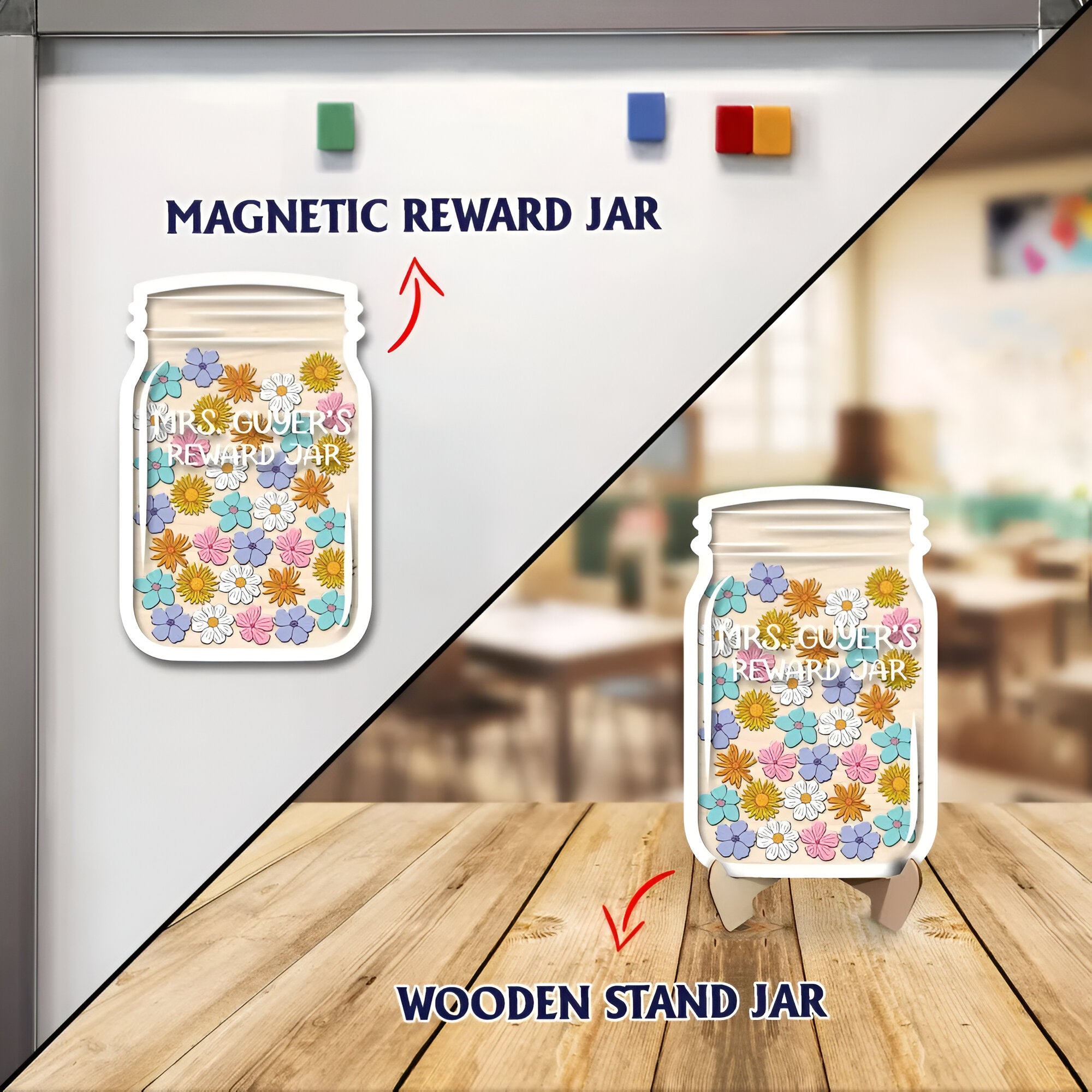 Personalized Stars Reward Jar Bulletin Board Reward Chart Lovely Potty Training Reward Jar Classroom rejar rejar1