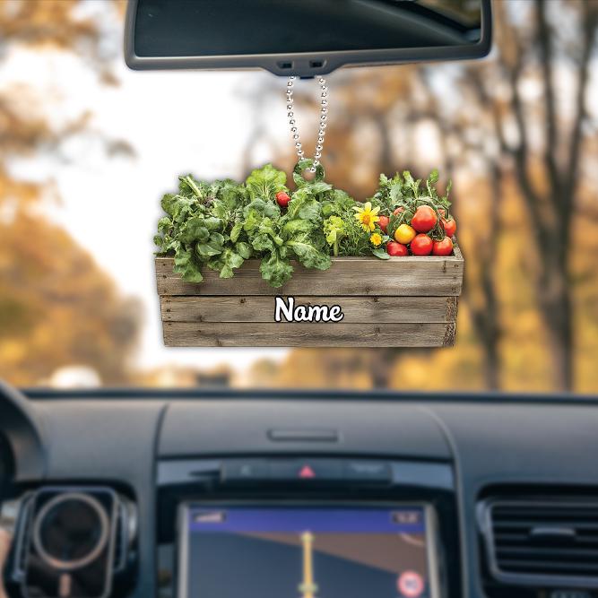 Personalized Vegetables Box Christmas Ornament, Fruits Box Christmas Ornament, Farmer Ornament, Vegetarian Ornament Veggie Gift HAOR0611