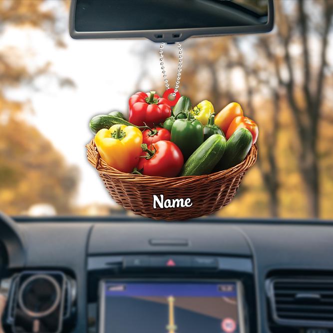 Personalized Vegetables Christmas Ornament, Fruits and Veg Ornament, Farmer Ornament, Vegetarian Ornament, Veggie Ornament Gift HAOR0611