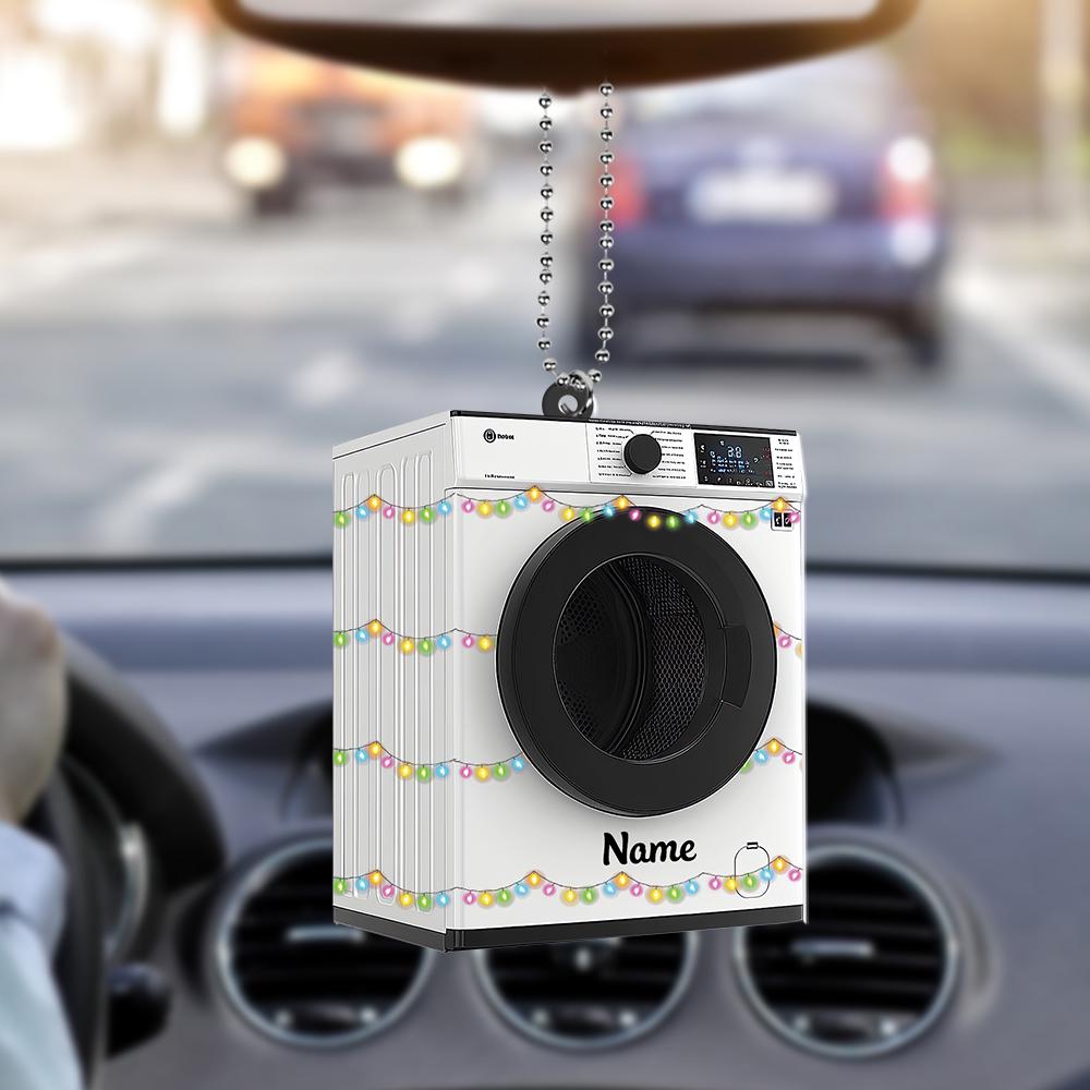 Personalized Washing Machine Ornament, Laundry Machine Christmas Ornament, Laundry Room Hanging Ornament, Laundry Room Decor HAOR0611