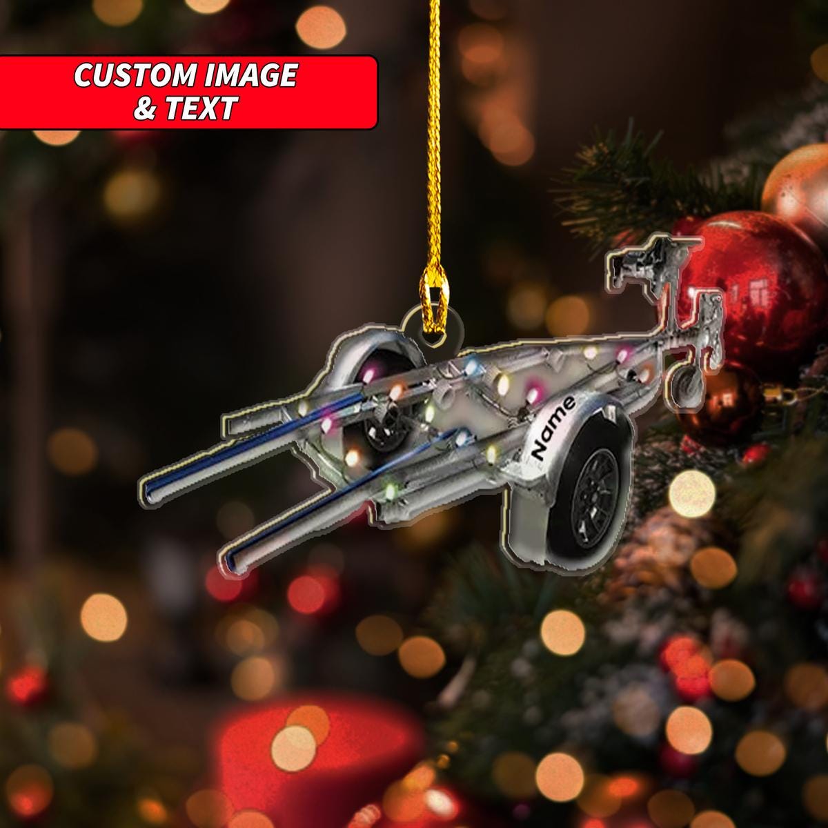 Personalized Water Craft Boat Ski Christmas Ornament, Jet Ski Christmas Ornament, Custom Name Acrylic Ornament, Jet Ski Hobby ORNO5