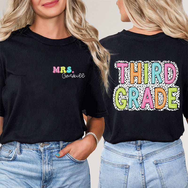 Personalized In My Maestra Era Spanish Teacher Two Sided T-Shirt 2MAT68