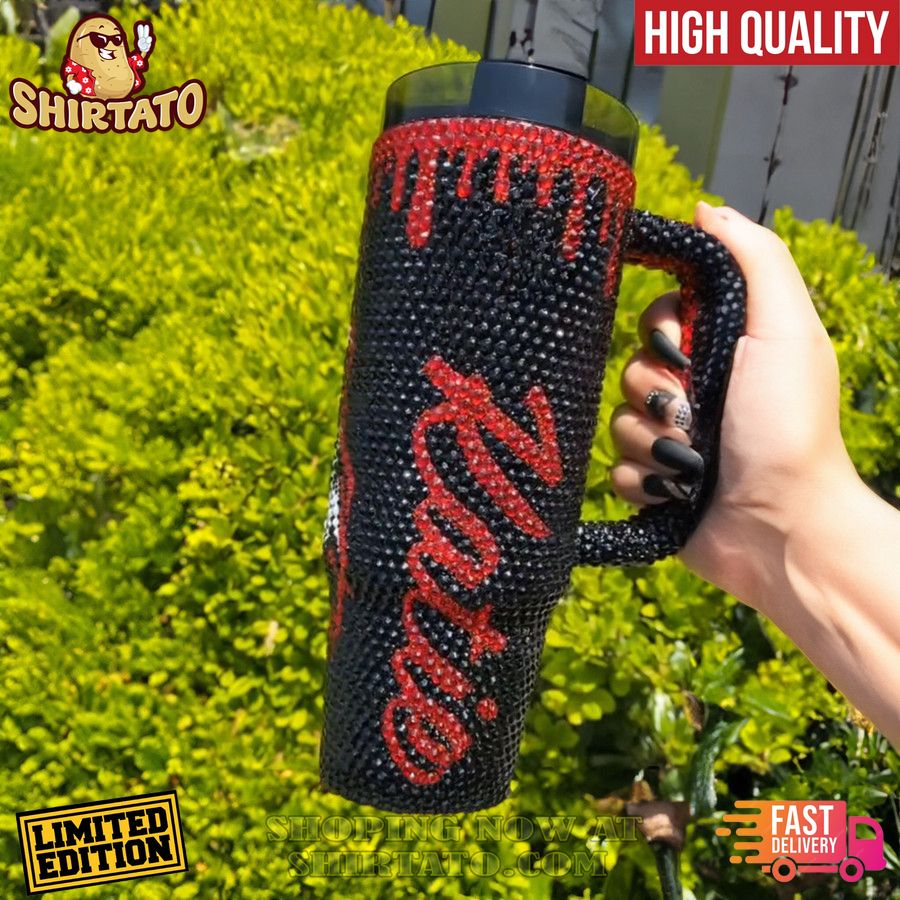 Personalized Halloween Ghostface 40Oz Rhinestone Tumbler TUM2708