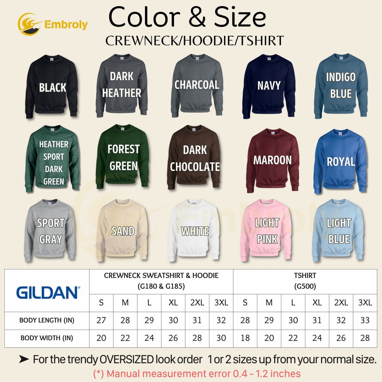 Custom Embroidered Sweatshirts, Hoodie - Personalized Crewnecks Anniversary Gifts em2