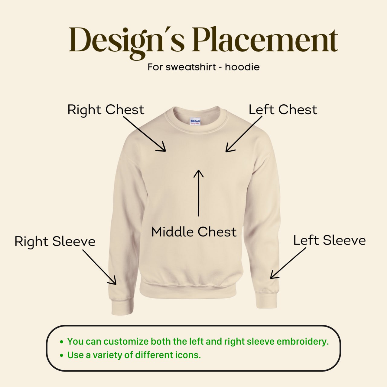 Custom Embroidered Sweatshirts, Hoodie - Personalized Crewnecks Anniversary Gifts em2