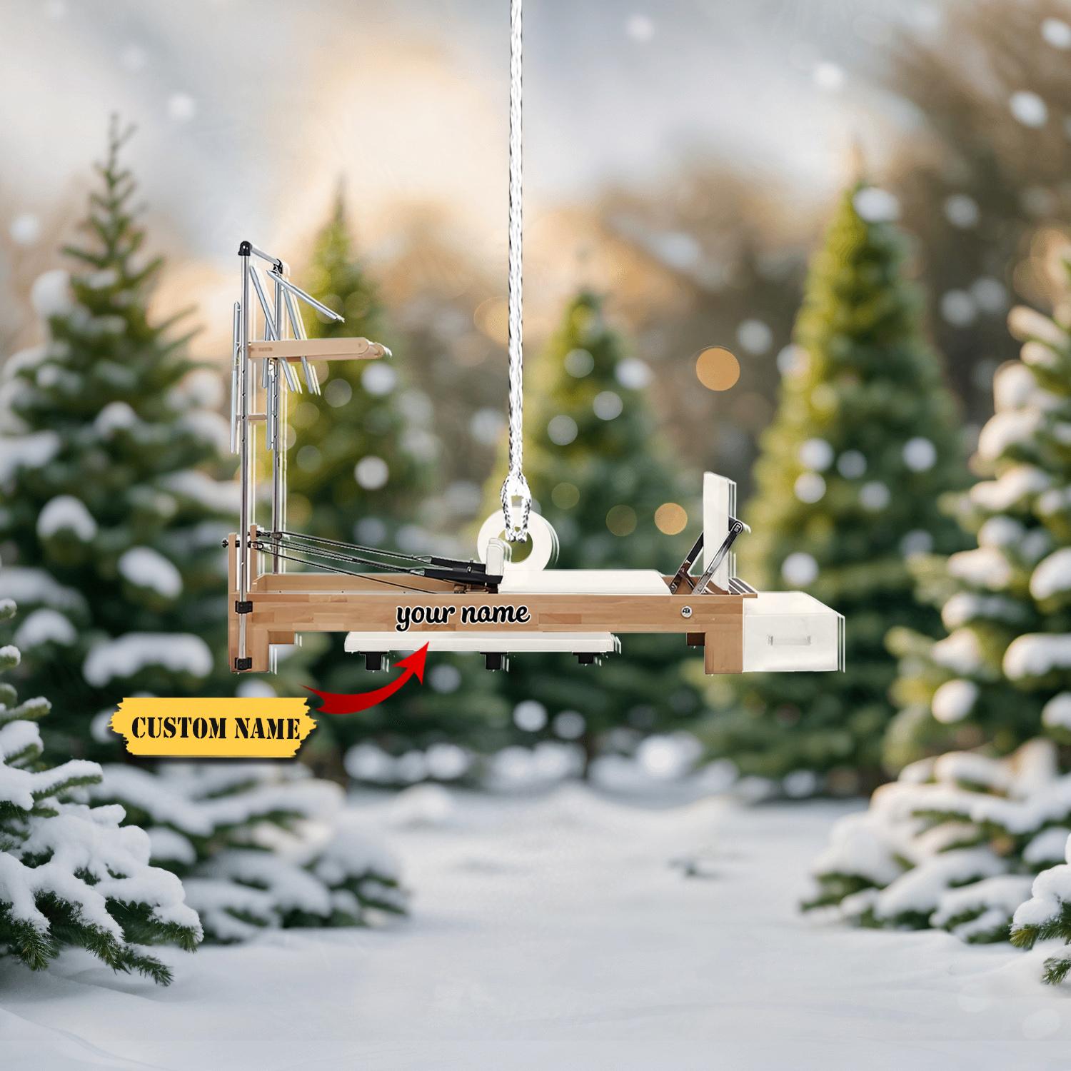 Pilates equipment Xmas Personalized Gift, Pilates equipment Christmas Ornament, Custom Shape Flat Acrylic Ornament, Gift For Hockey Lover HOCT21