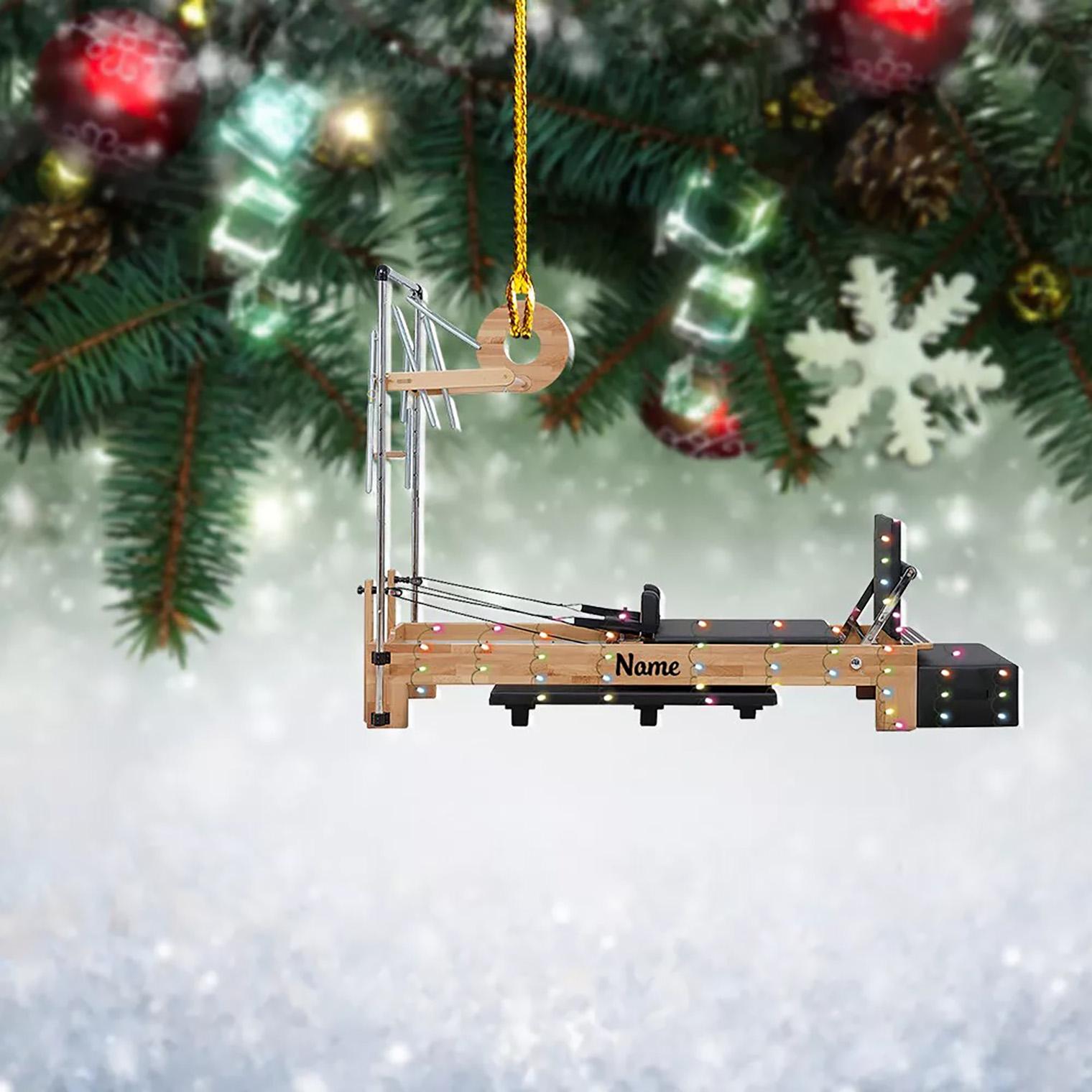 Pilates equipment Xmas Personalized Gift, Pilates equipment Christmas Ornament, Custom Shape Flat Acrylic Ornament, Gift For Hockey Lover HOCT21