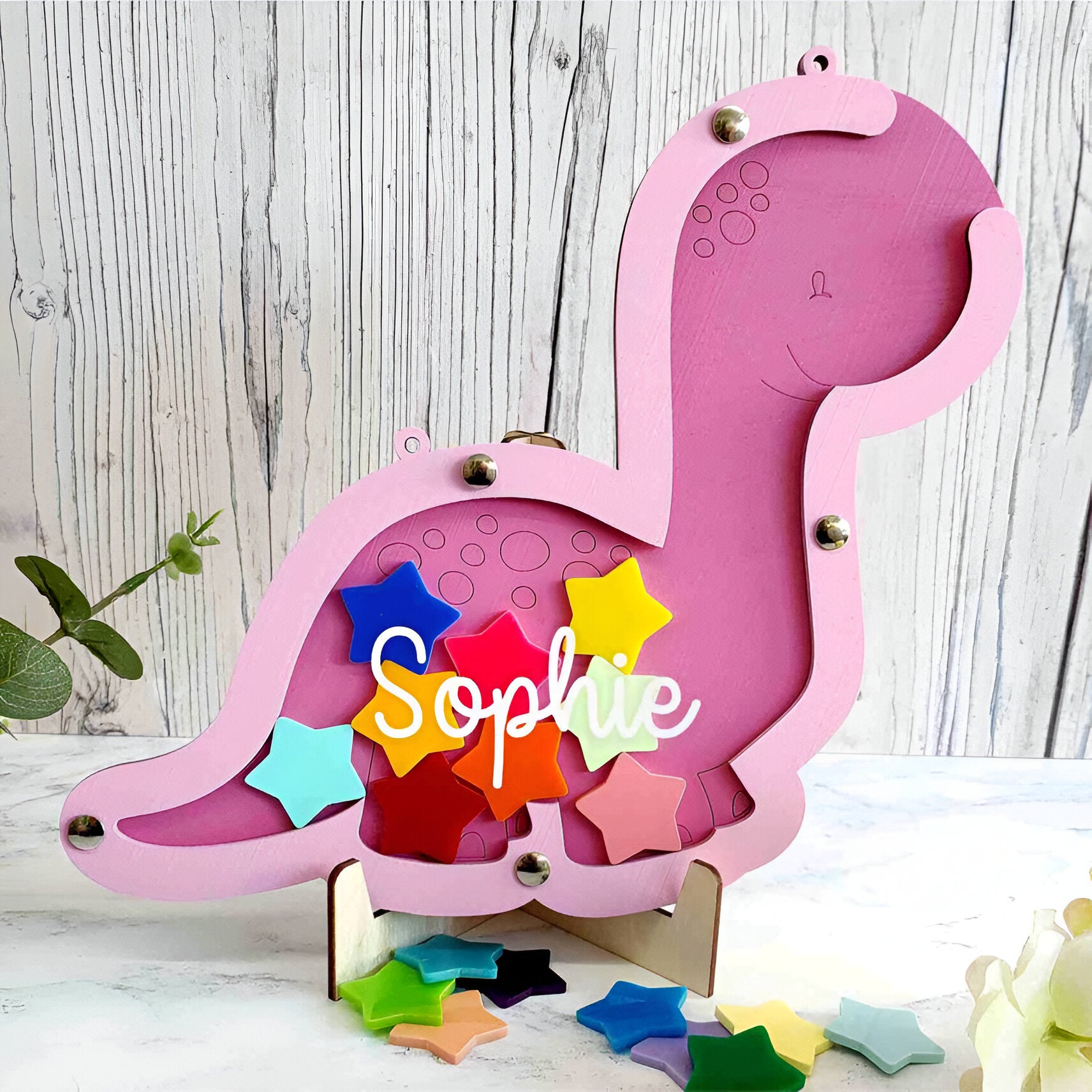 Pink Dinosaur Reward Jar rejar