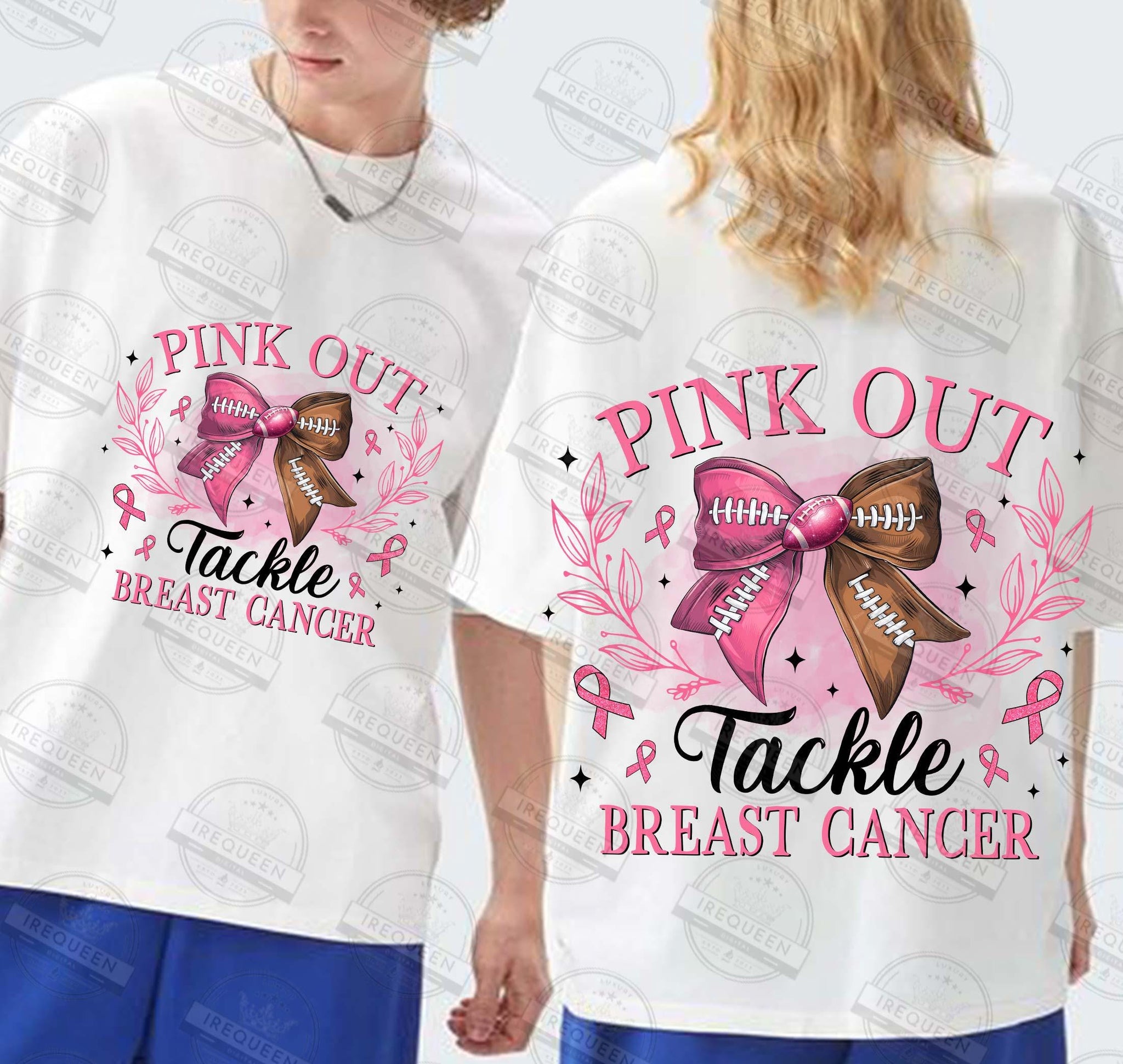 Pink Out Png, Breast Cancer Png, Coquette Football Pink Out, Pink ribbon, Football Mom , Fight Cancer Png, Breast Cancer Png, Digital File SCU