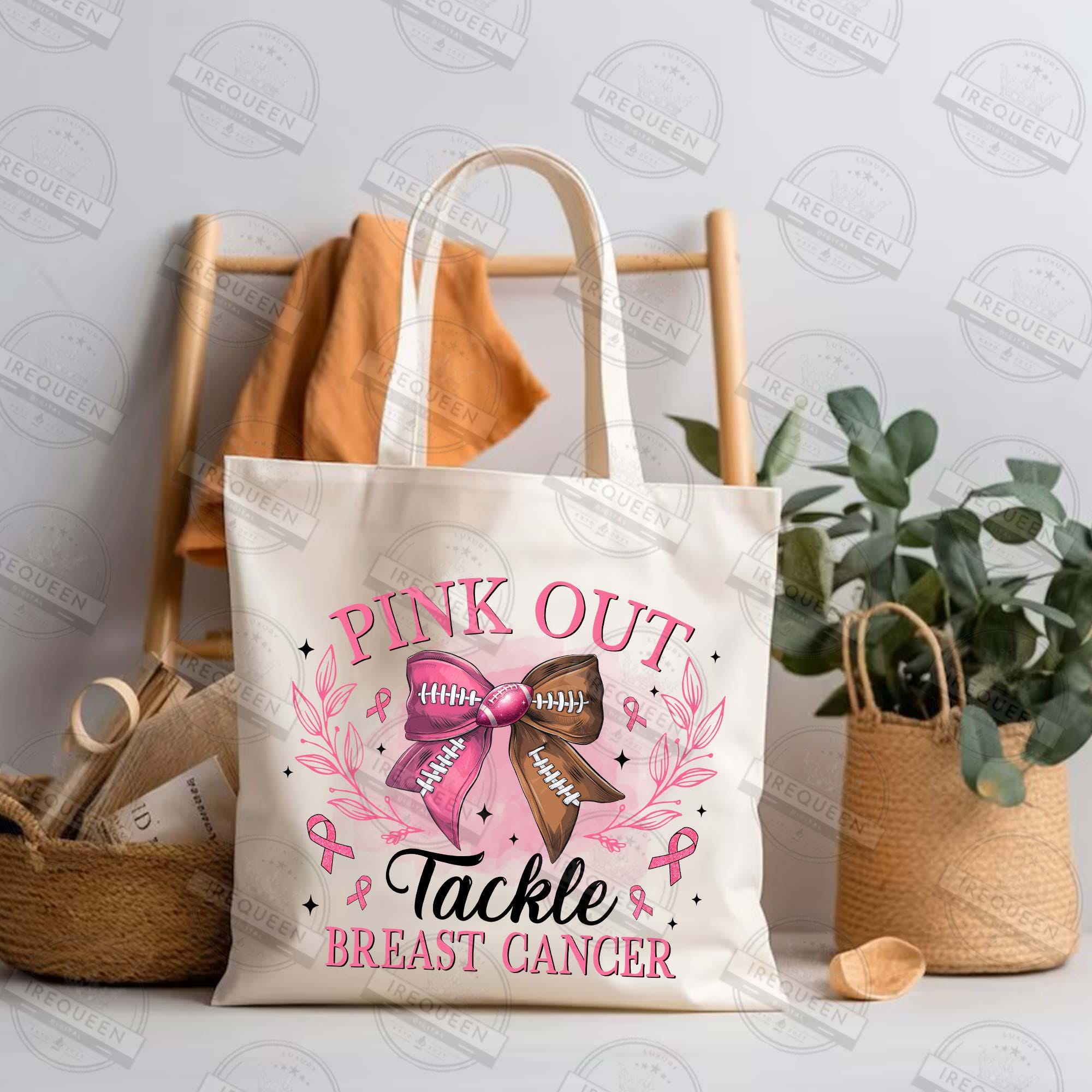 Pink Out Png, Breast Cancer Png, Coquette Football Pink Out, Pink ribbon, Football Mom , Fight Cancer Png, Breast Cancer Png, Digital File SCU