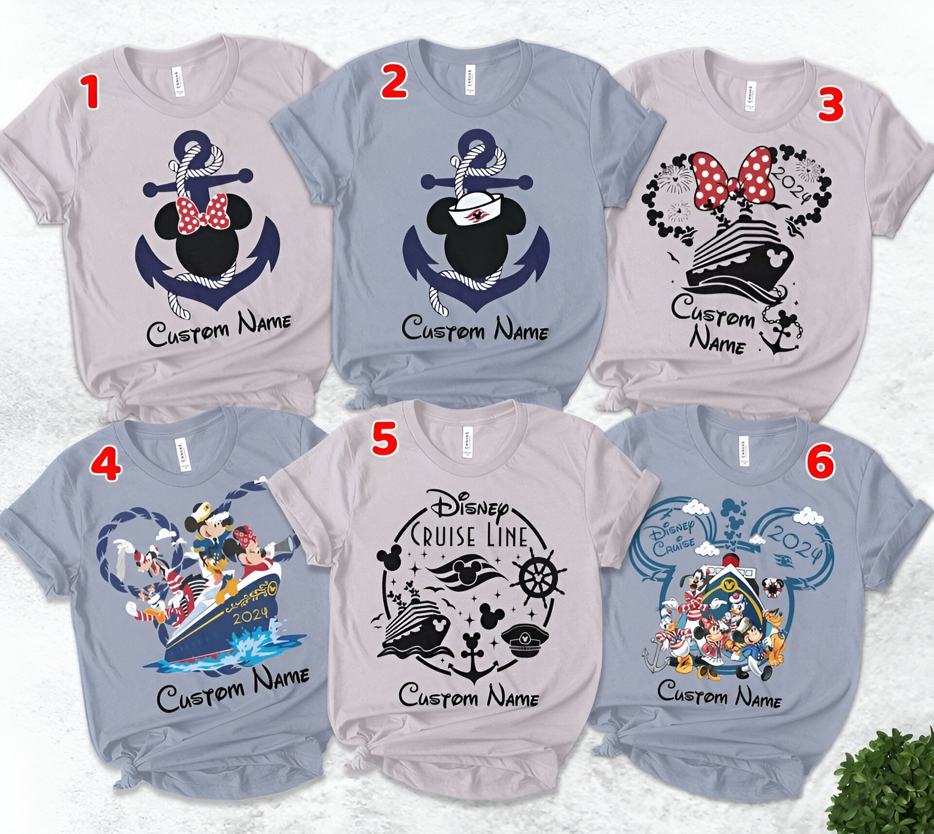 Custom 2024 Disney Family Vacation Shirts, Disney Castle 2024 Shirts DH2207 02