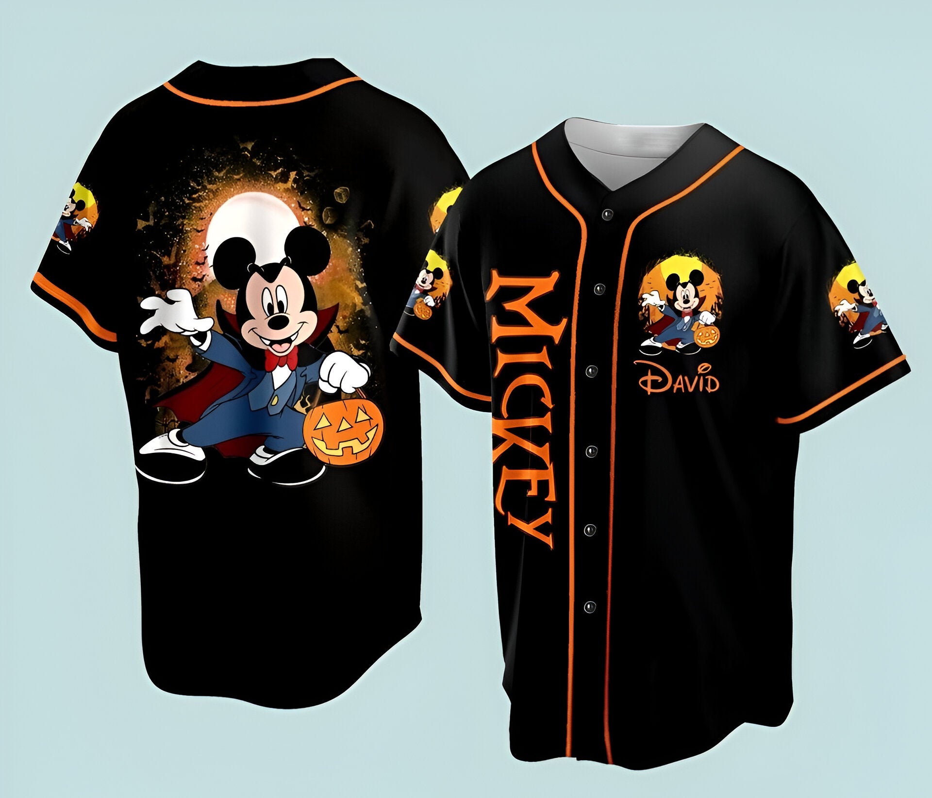 Custom Adult Baseball Jersey, Disneyland Halloween Jersey  DHJ2207 02