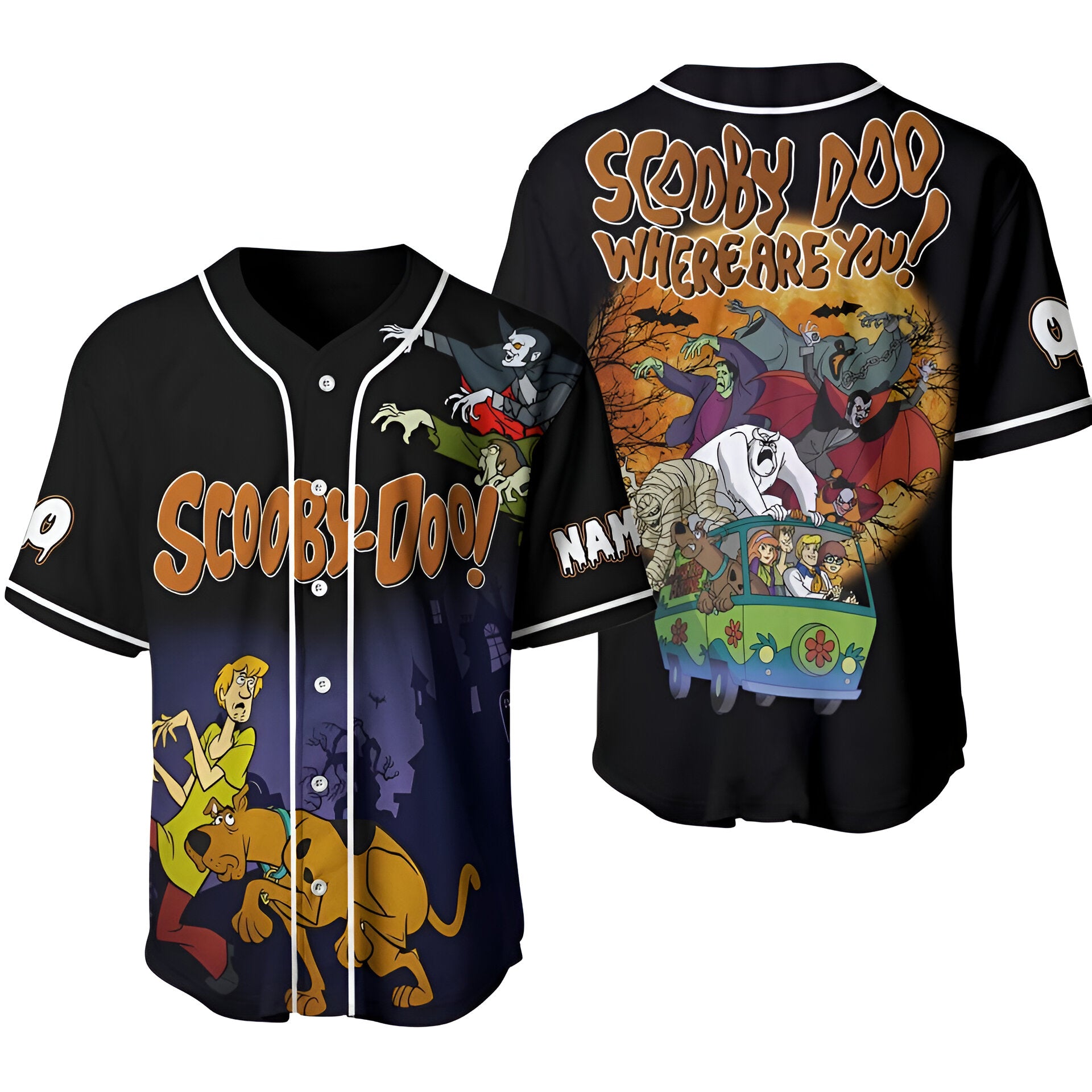 Halloween Scooby Doo Baseball Jersey JS2307 04