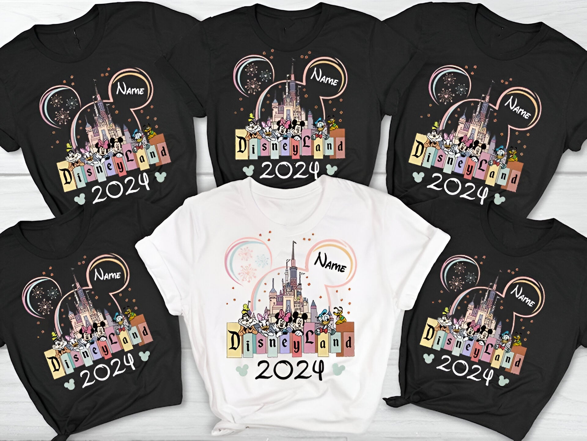 Custom 2024 Disney Family Vacation Shirts, Disney Castle 2024 Shirts DH2207 02