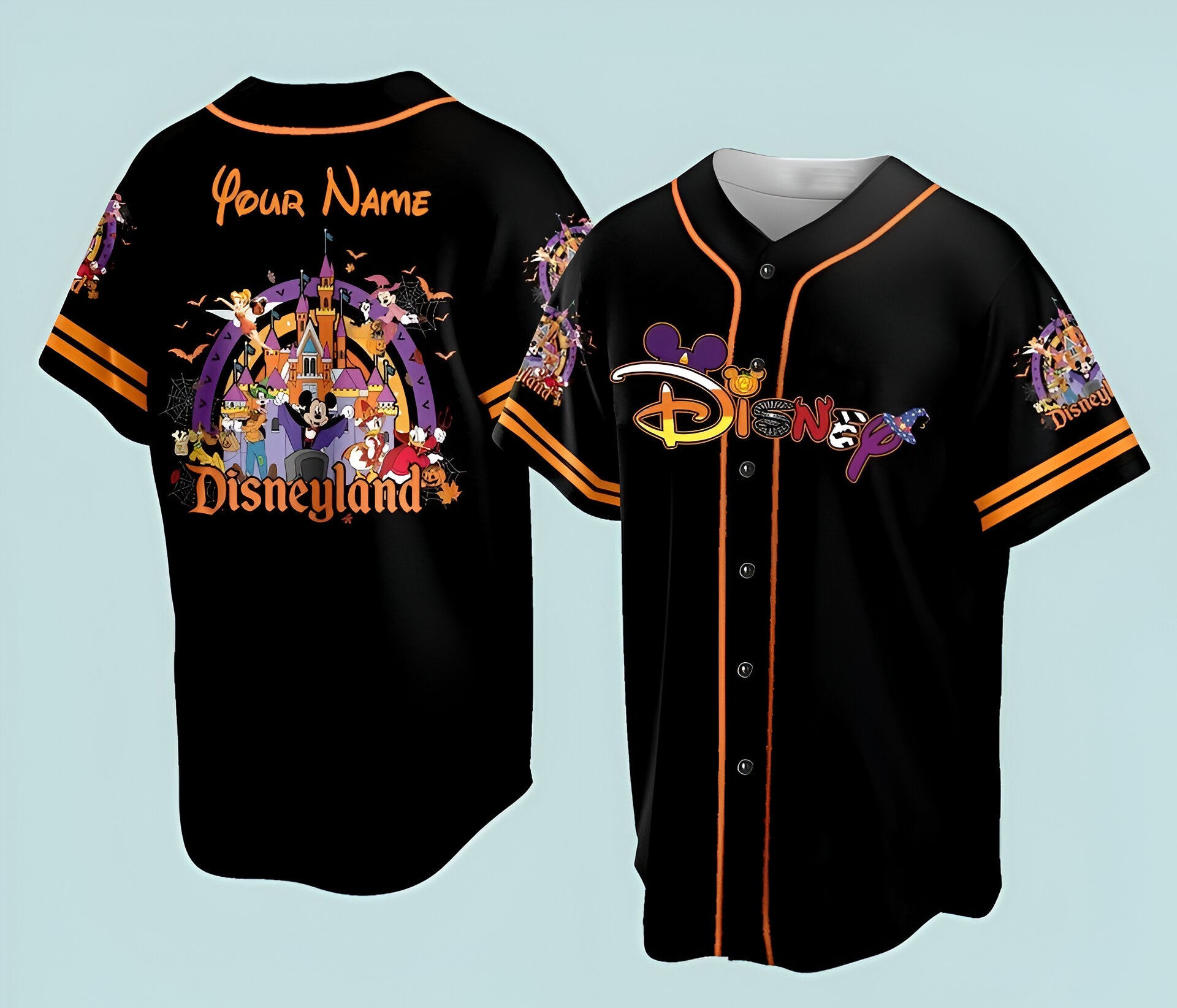 Custom Adult Baseball Jersey, Disneyland Halloween Jersey  DHJ2207 03