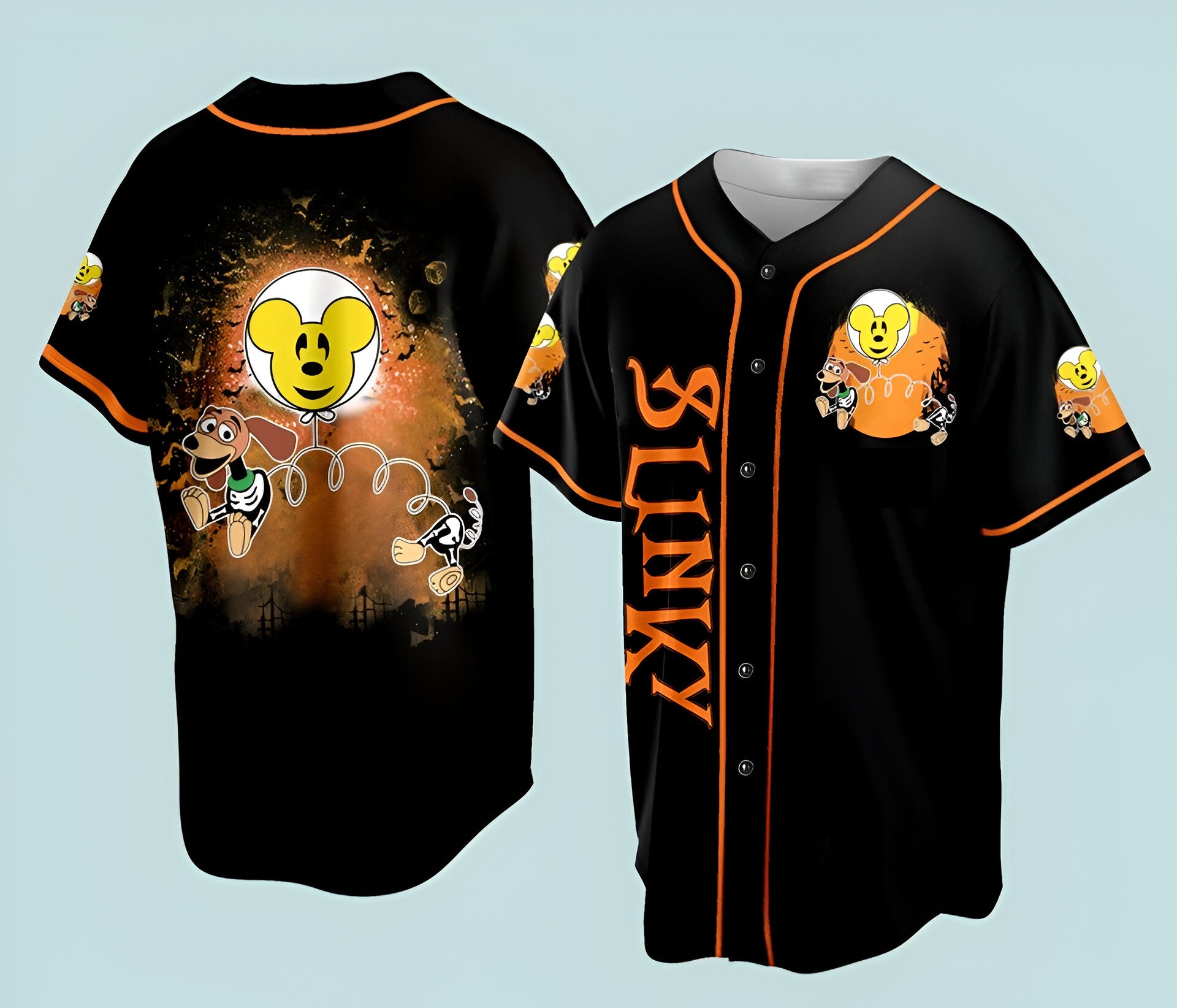 Disney Sunky Baseball Jersey, Halloween Jersey Baseball DHJ2207 05