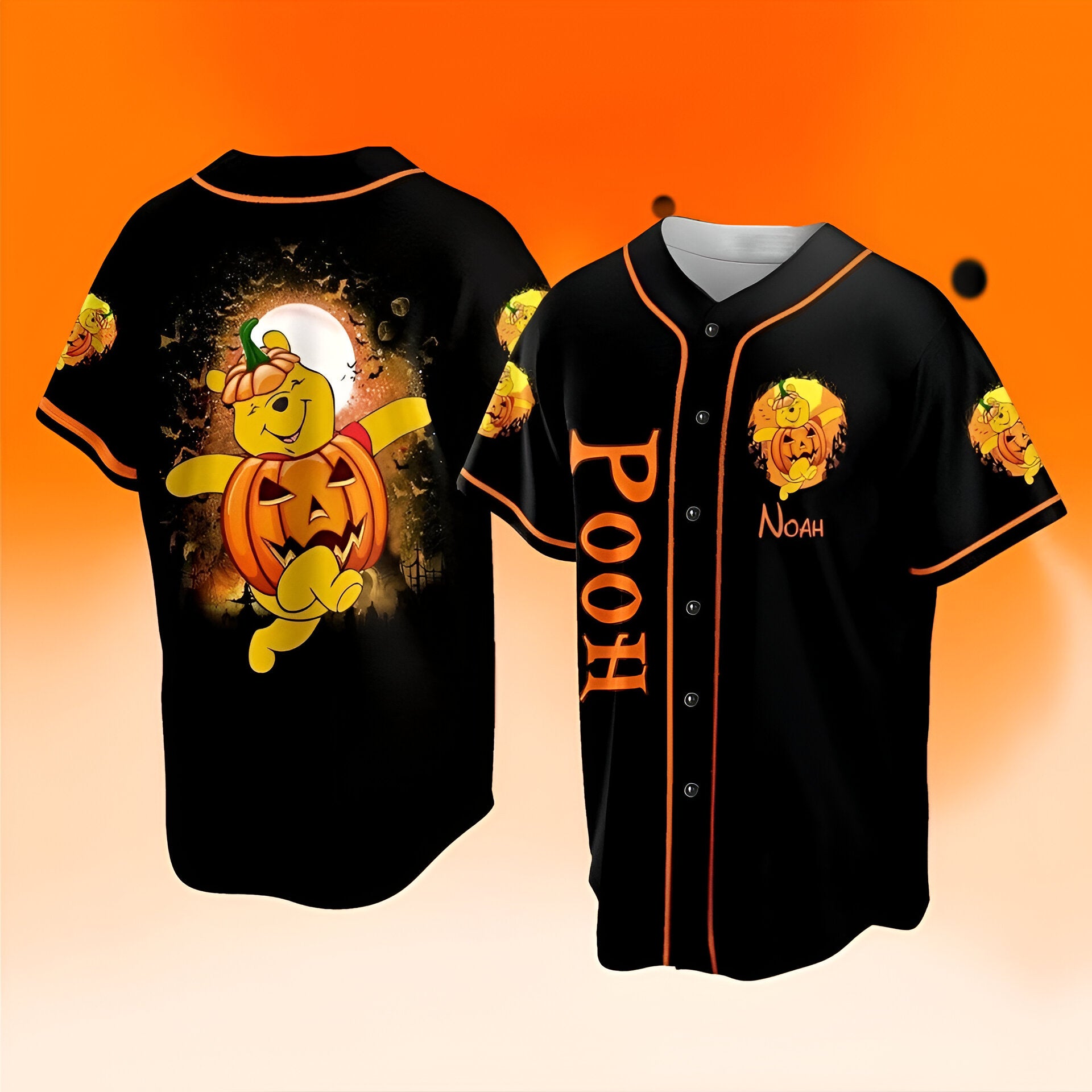 Halloween Baseball Shirt, Disney Halloween Jersey DHJ2207 08