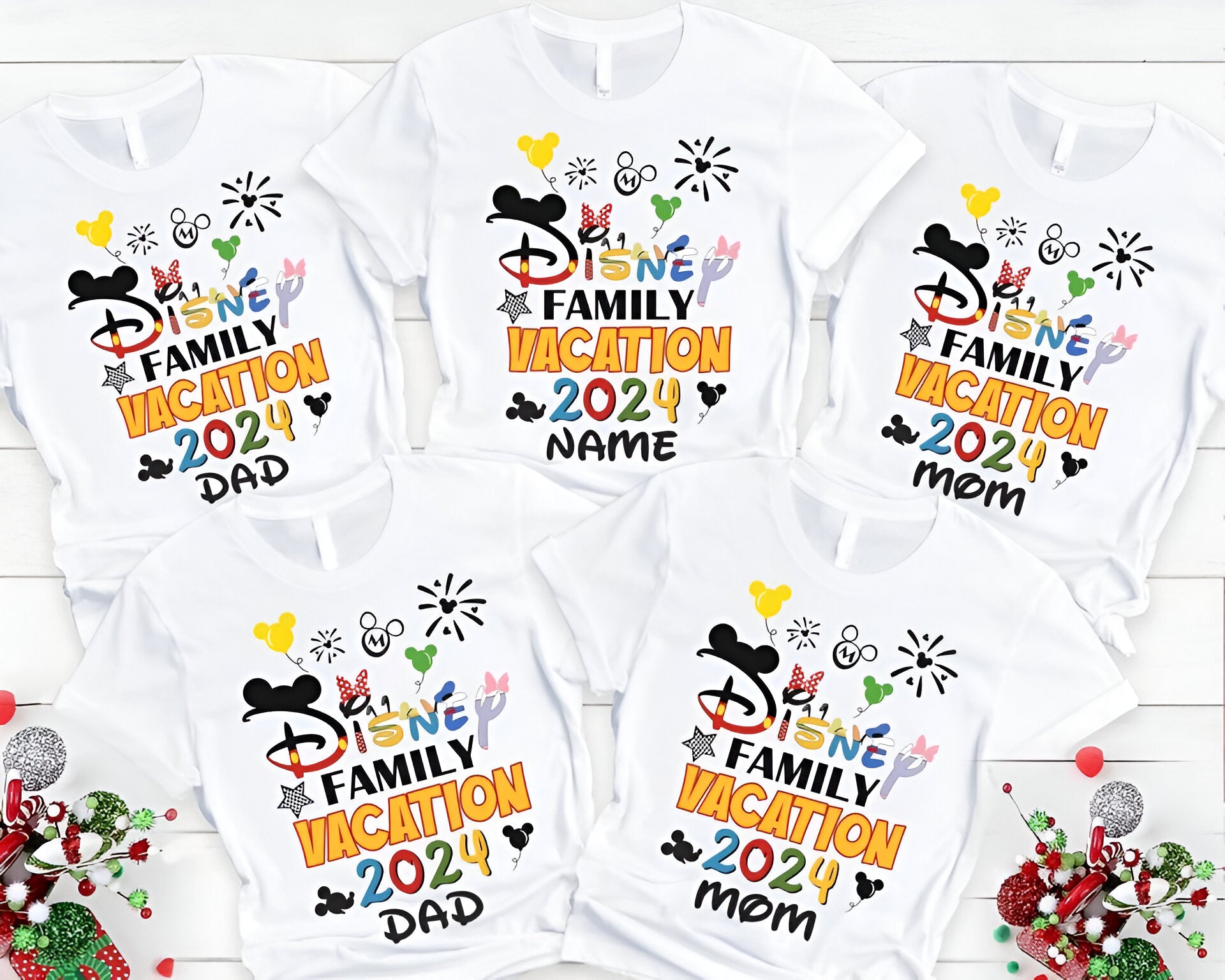 Custom 2024 Disney Family Vacation Shirts, Disney Castle 2024 Shirts DH2207 02