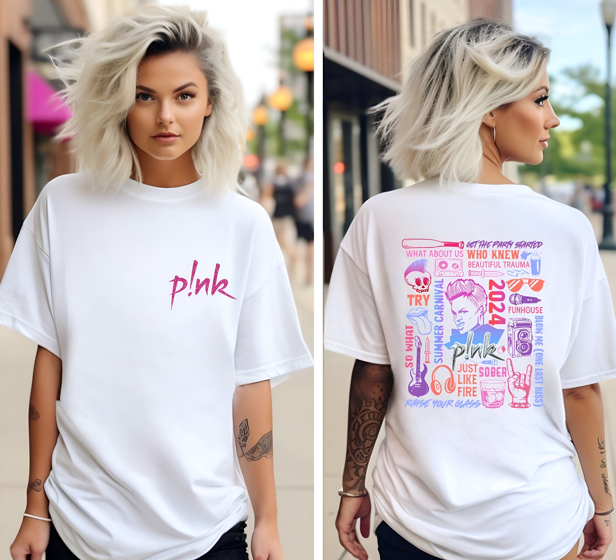 P!nk Pink Singer Summer Carnival 2024  Tour Shirt, 2024 P!nk Concert Sweatshirt, Pink Fan Shirt, Music Tour 2024 shirt,Trustfall Album shirt