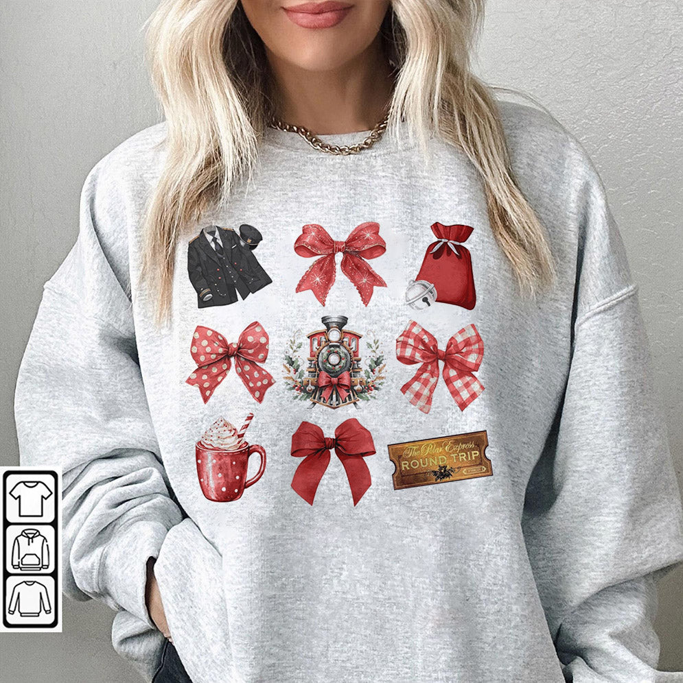 Polar Express Sweatshirt, Vintage Christmas Sweatshirt, Christmas Holiday Sweater, Christmas Family Vacation Gift, Retro Christmas Crewneck