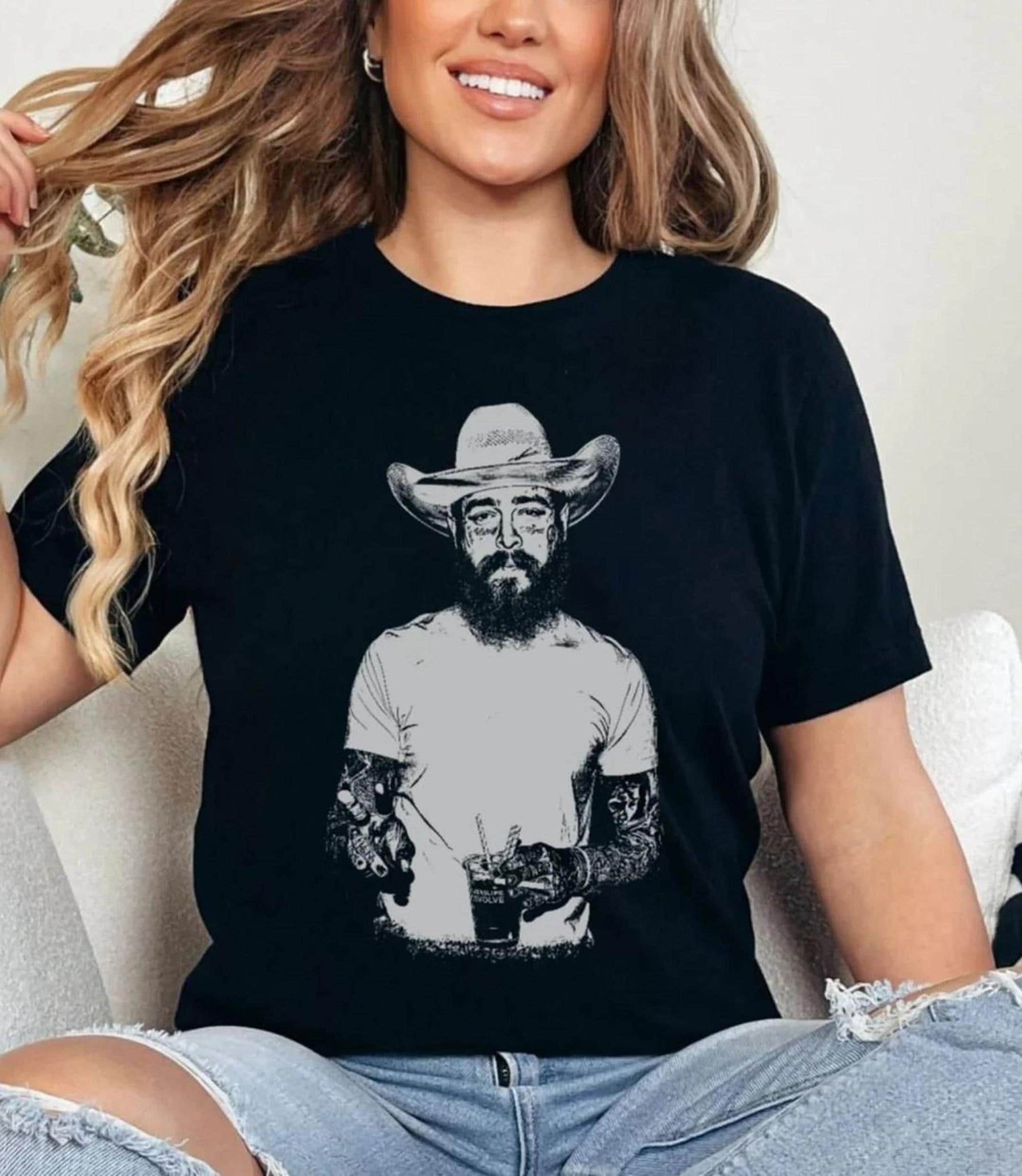 Post Malone Shirt, Cowboy Post Comfort Color Shirt, Posty Tshirt, Country Shirt, Western Graphic Tee, Concert Shirt, Had Some Help Shirt msich