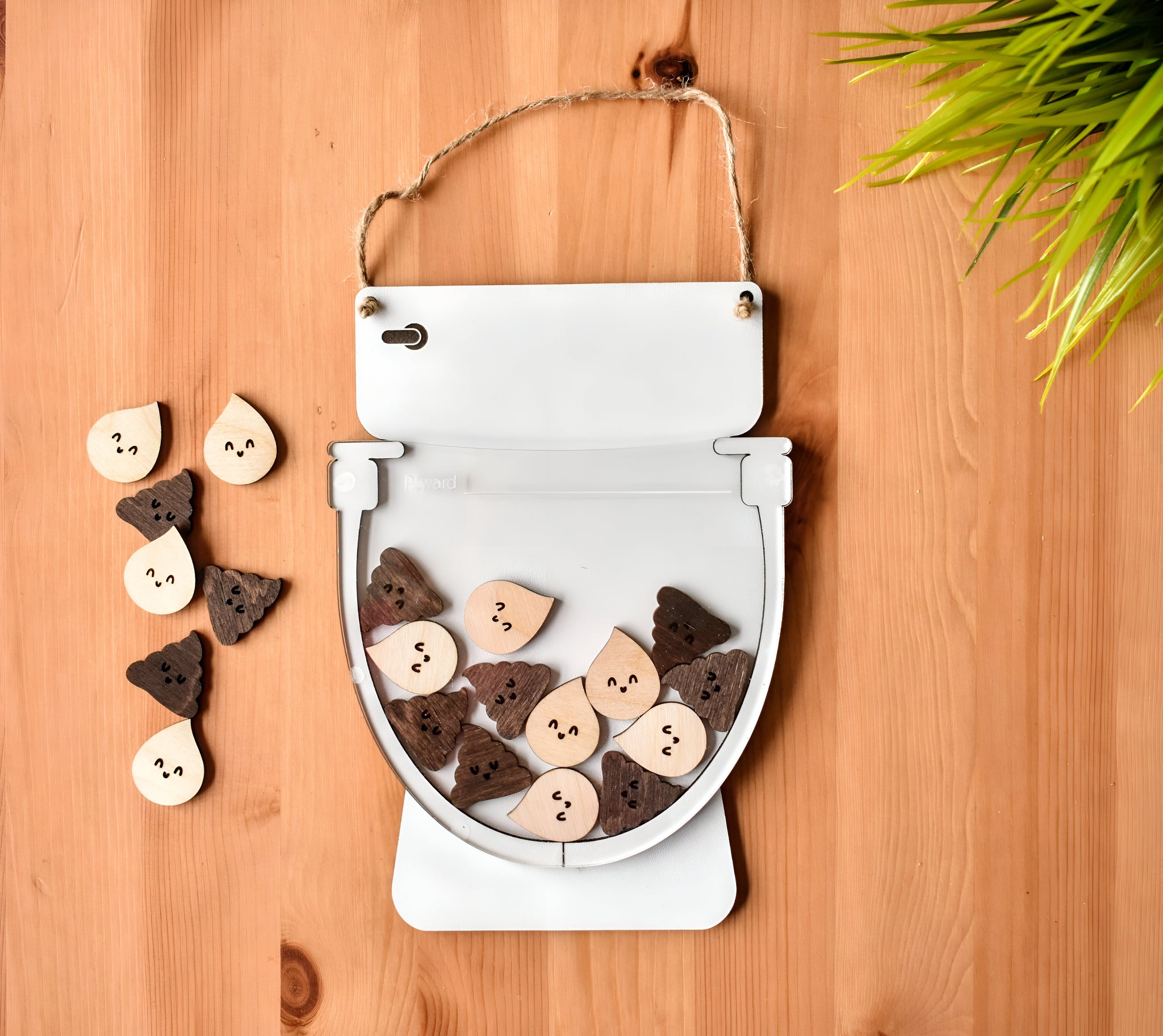 Potty Training Toilet Reward Jar with Tokens REJAR