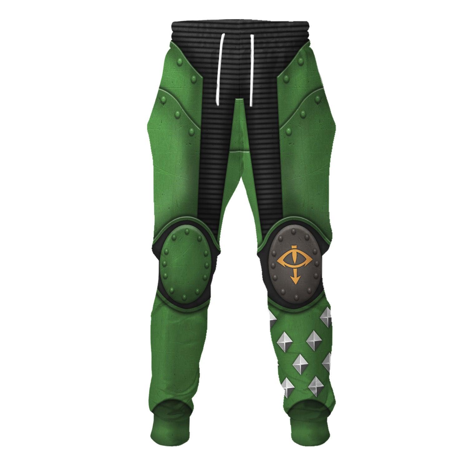 Pre-Heresy Sons of Horus Legion Colour Scheme Warhammer Costume Hoodie Jogger,Pre-Heresy Sons of Horus Legion Colour Scheme Marines Cosplay 3D Hoodie Pants, Warhammer 3D Tracksuit 