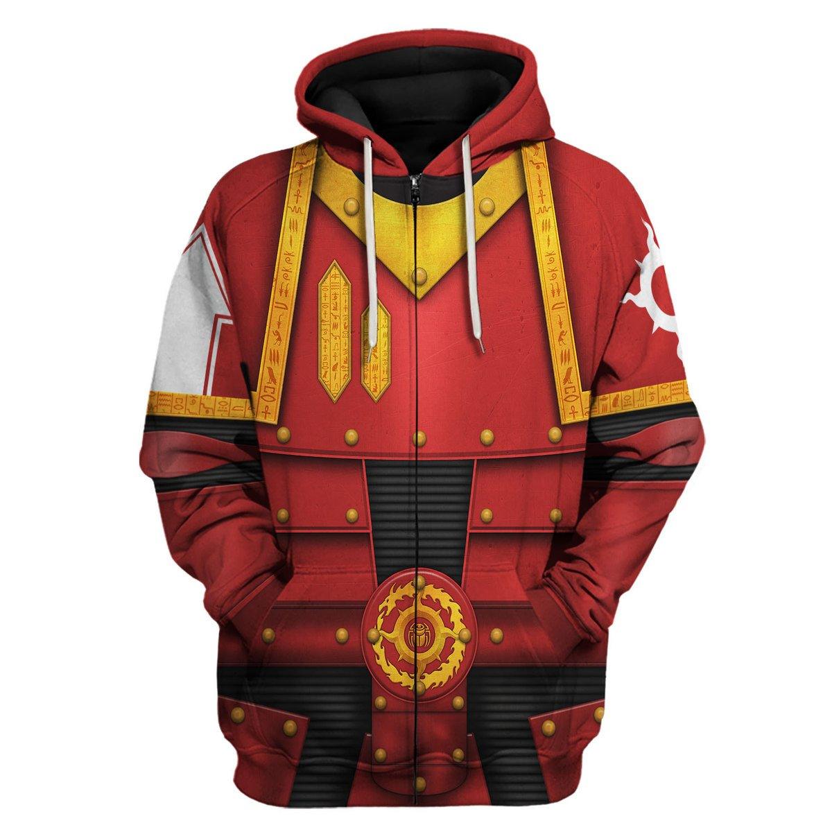 Pre-Heresy Thousand Sons Legion Colour Scheme Warhammer Costume Hoodie Jogger,Pre-Heresy Thousand Sons Legion Colour Scheme Marines Cosplay 3D Hoodie Pants, Warhammer 3D Tracksuit 