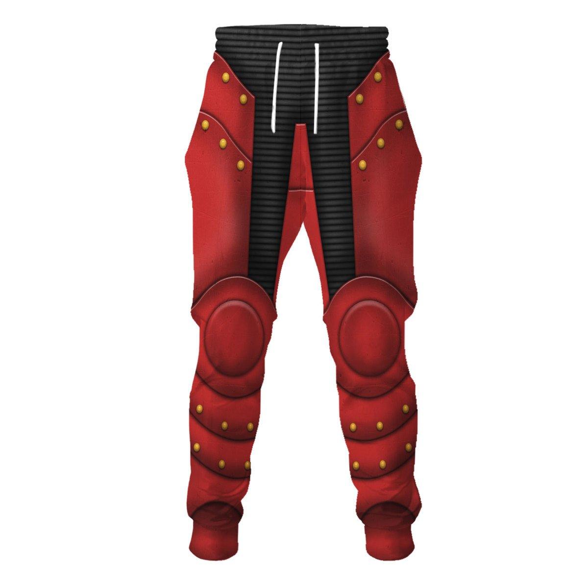 Pre-Heresy Thousand Sons Legion Colour Scheme Warhammer Costume Hoodie Jogger,Pre-Heresy Thousand Sons Legion Colour Scheme Marines Cosplay 3D Hoodie Pants, Warhammer 3D Tracksuit 