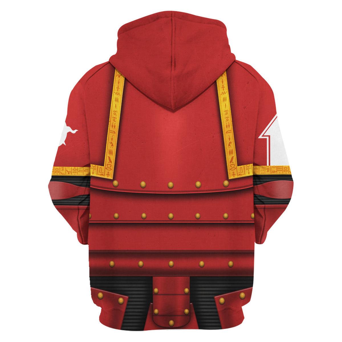 Pre-Heresy Thousand Sons Legion Colour Scheme Warhammer Costume Hoodie Jogger,Pre-Heresy Thousand Sons Legion Colour Scheme Marines Cosplay 3D Hoodie Pants, Warhammer 3D Tracksuit 