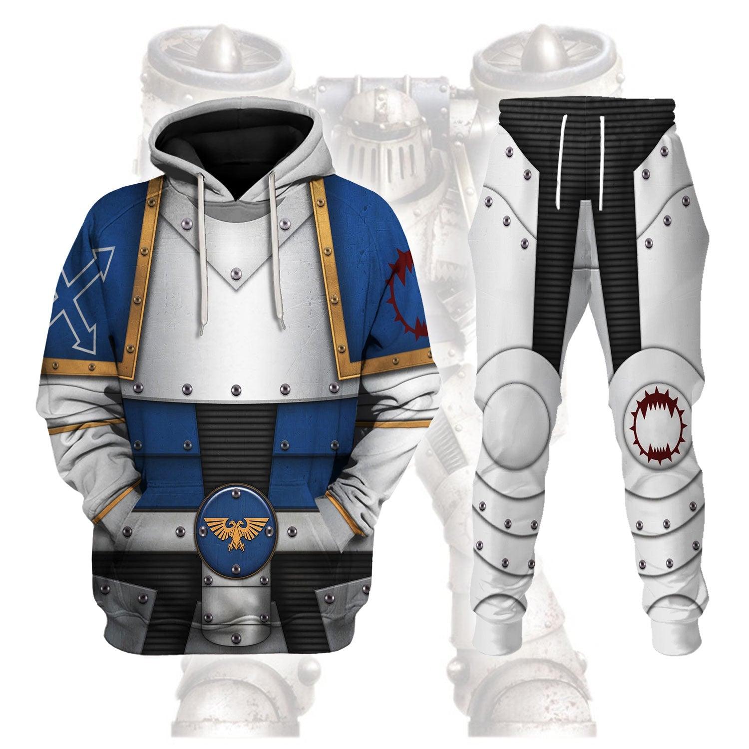 Pre-Heresy World Eaters Legion Colour Scheme Warhammer Costume Hoodie Jogger,Pre-Heresy World Eaters Legion Colour Scheme Space Marines Cosplay 3D Hoodie Pants, Warhammer 3D Tracksuit, Warhammer Game Outfit TQT3