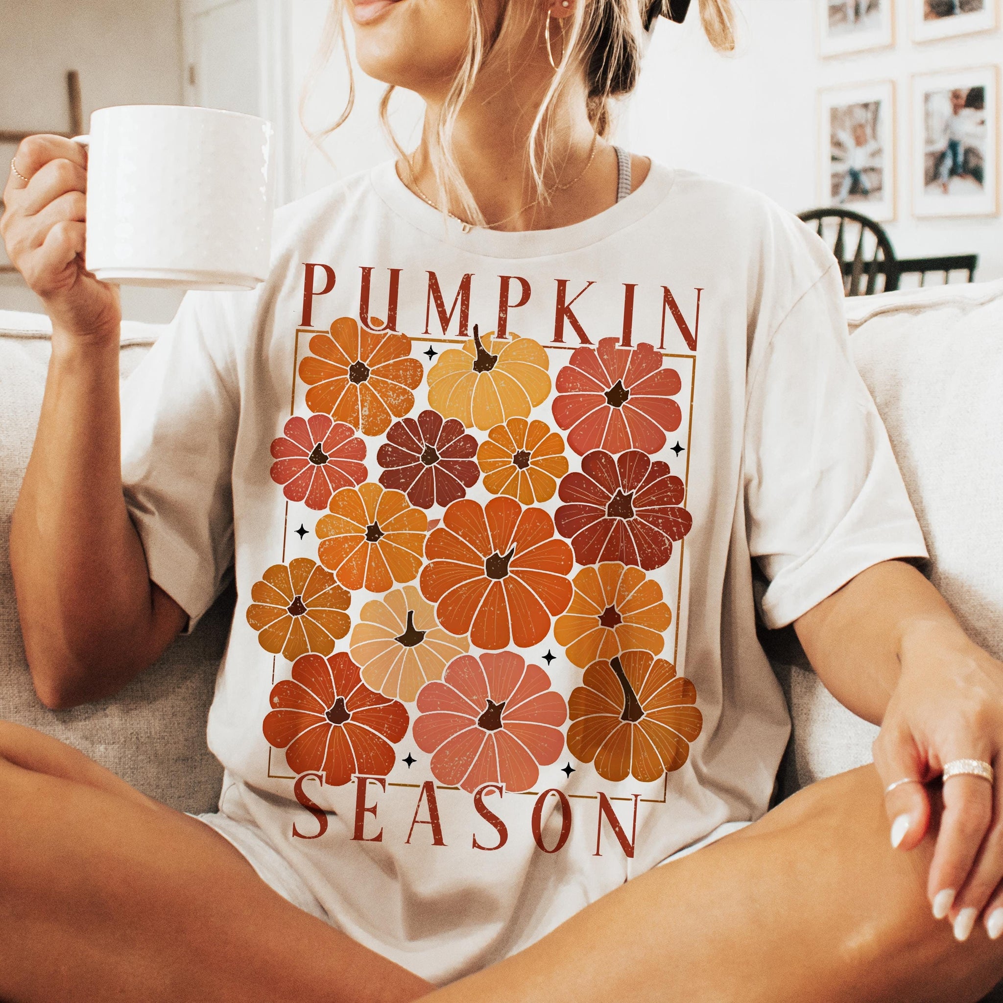 Pumpkin Season Png, Fall Png, Fall pumpkin Sublimation Shirt png, Pumpkin png, Thanksgiving png, Autumn png, Fall shirt, Pumpkins, boho png SCU