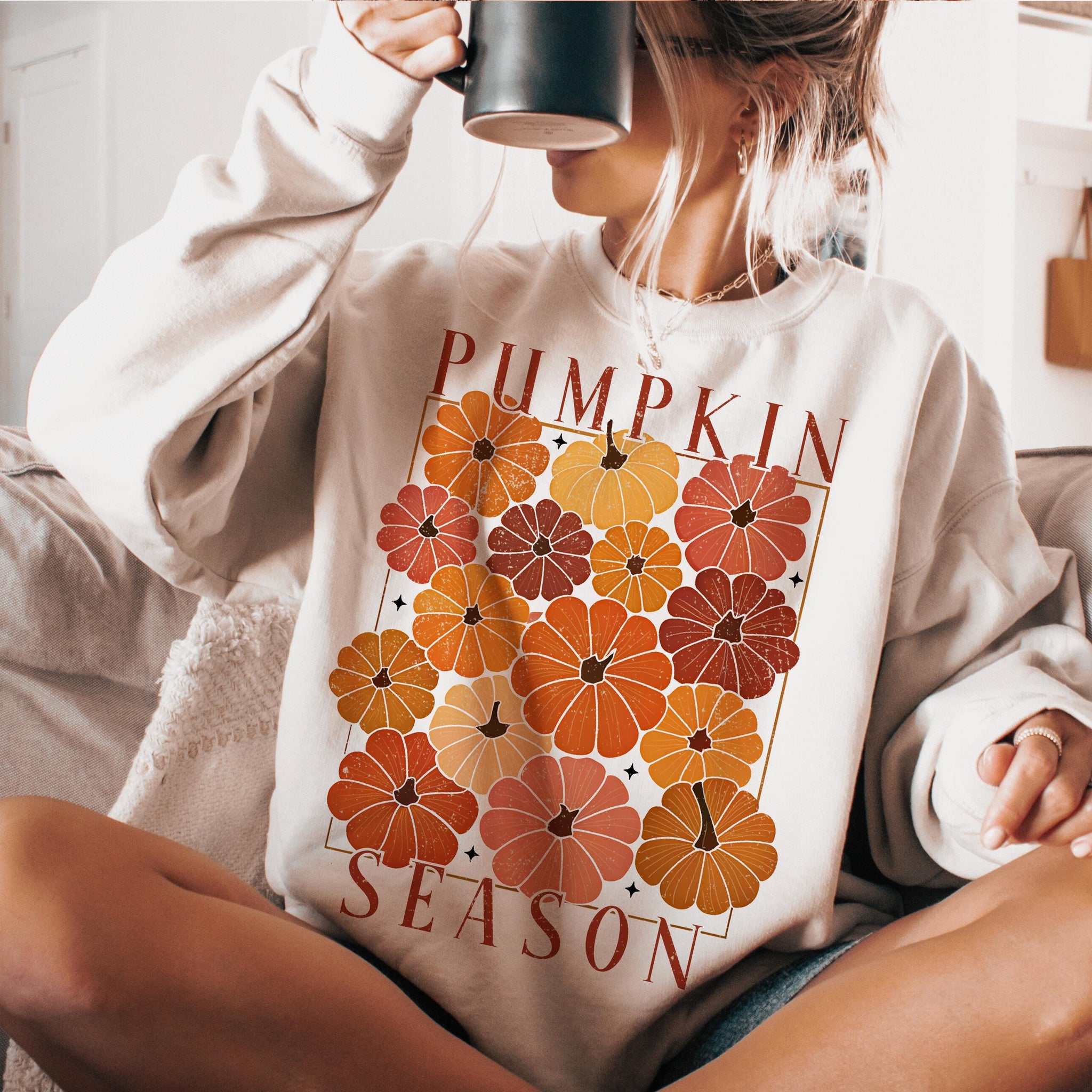 Pumpkin Season Png, Fall Png, Fall pumpkin Sublimation Shirt png, Pumpkin png, Thanksgiving png, Autumn png, Fall shirt, Pumpkins, boho png SCU