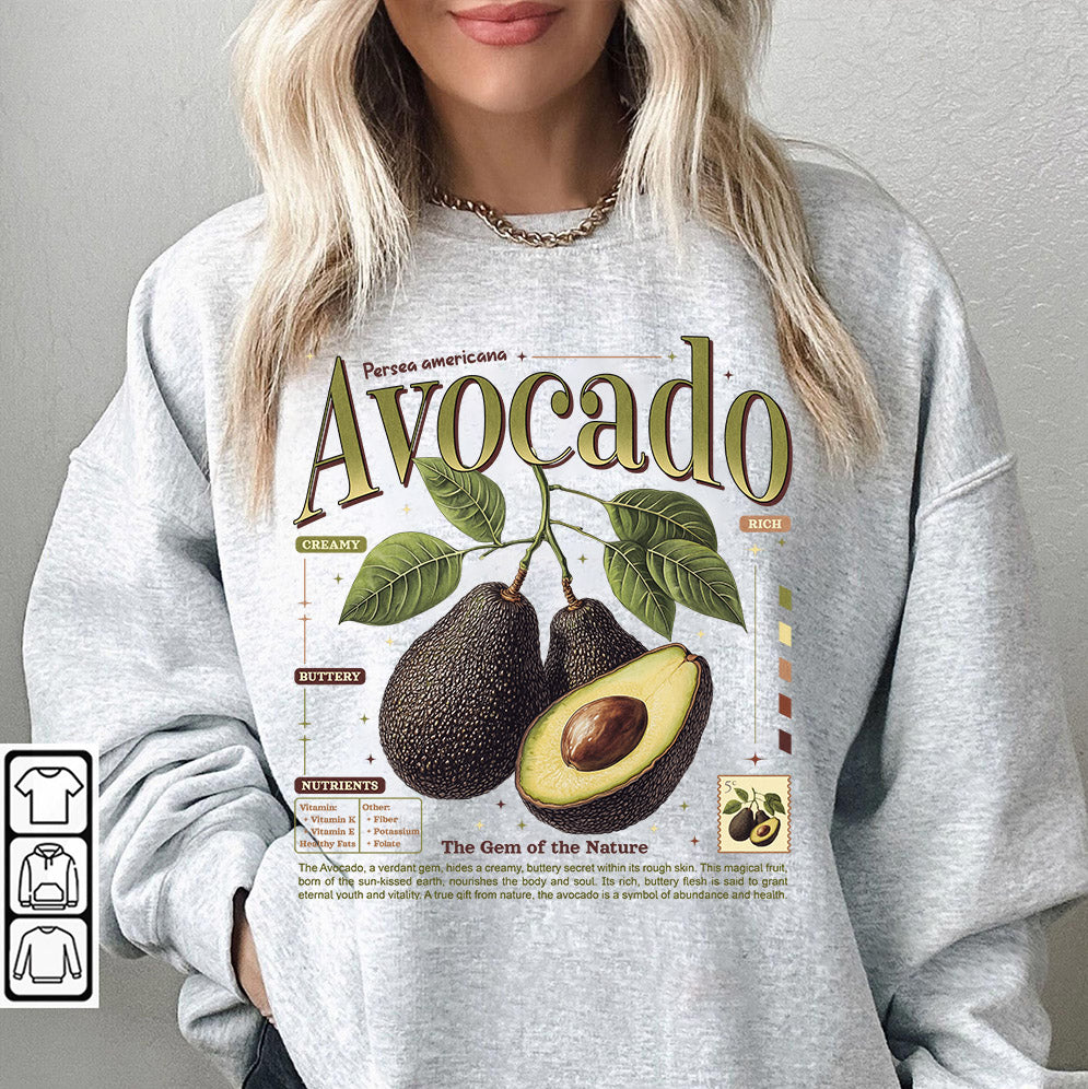 Retro Avocado PNG, Y2K Vintage Nostalgic 2000s Trendy Sweet Fruits Natural Lover