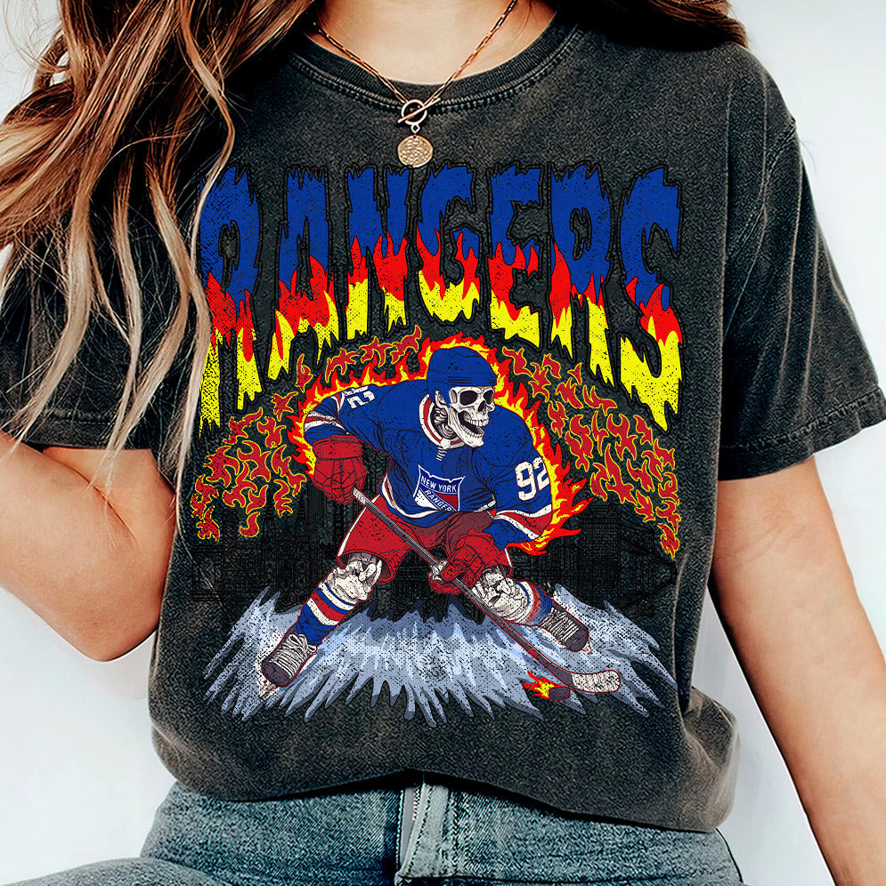 Ravens Ice Hockey PNG, Retro Vintage Skeleton Ice Sport Gift