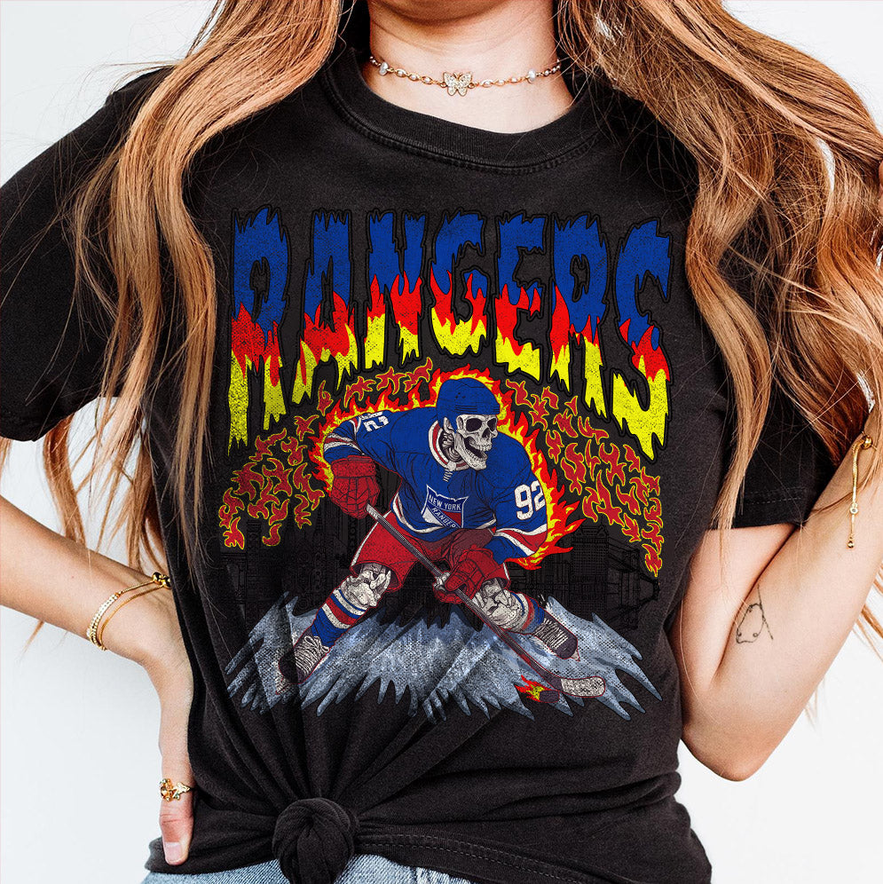 Ravens Ice Hockey PNG, Retro Vintage Skeleton Ice Sport Gift