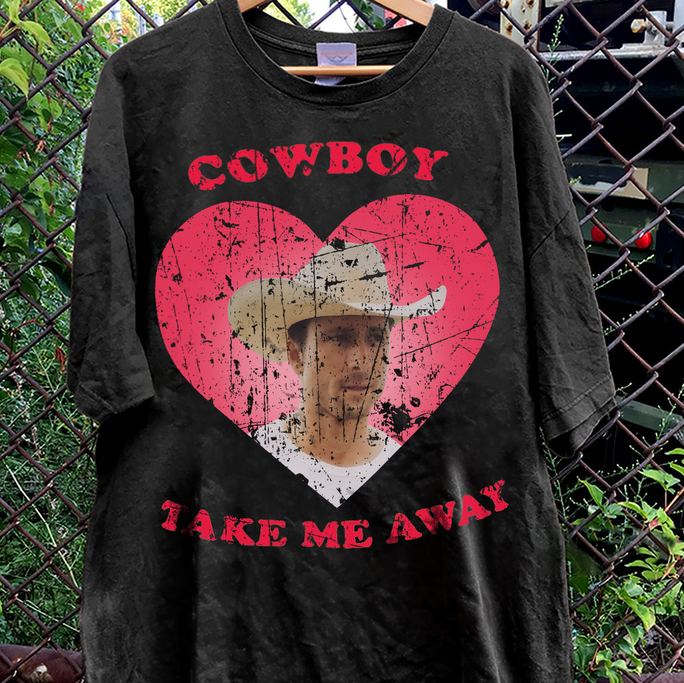 2 matRetro Cowboy take me away shirt, Glen Powell Tshirt, Powell Sweatshirt, Twisters With Glen Powell Retro Movie Poster Vintage Unisex Shirt, Trendy Shirt