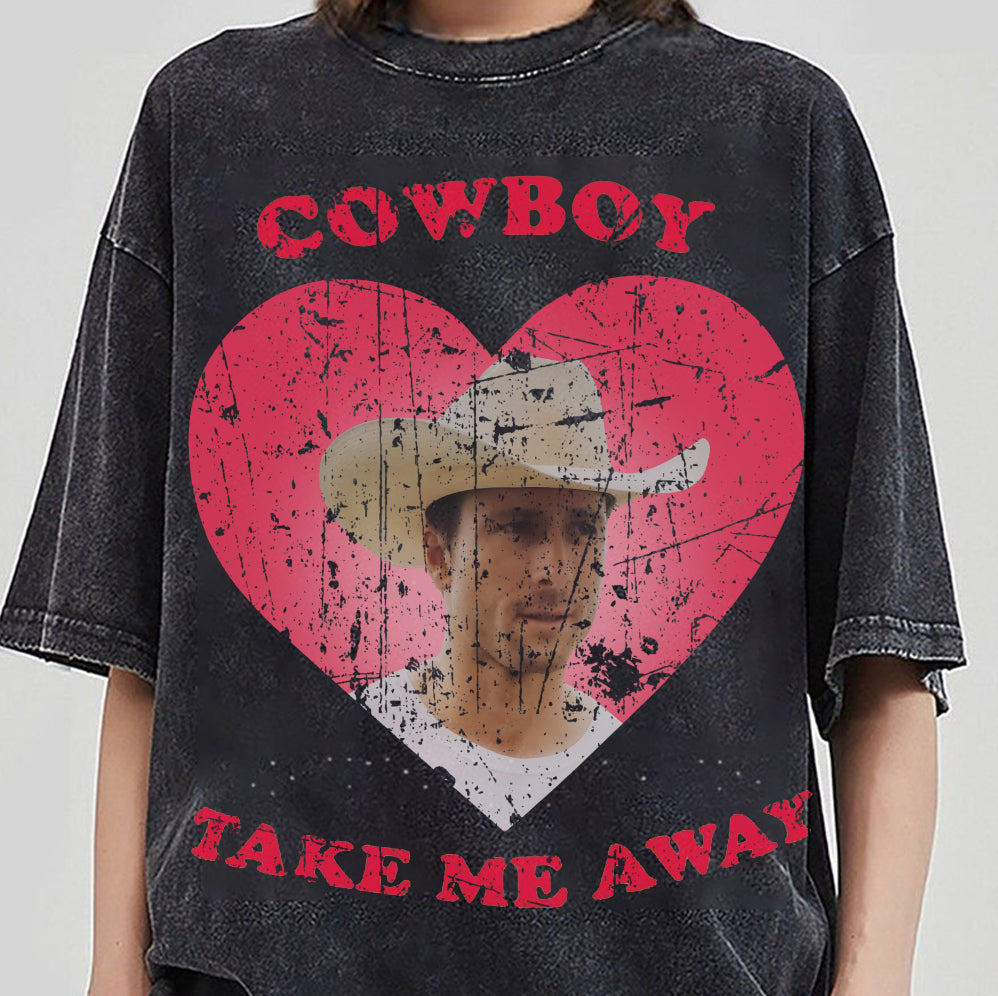 2 matRetro Cowboy take me away shirt, Glen Powell Tshirt, Powell Sweatshirt, Twisters With Glen Powell Retro Movie Poster Vintage Unisex Shirt, Trendy Shirt