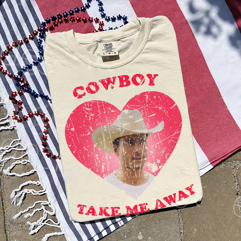 2 matRetro Cowboy take me away shirt, Glen Powell Tshirt, Powell Sweatshirt, Twisters With Glen Powell Retro Movie Poster Vintage Unisex Shirt, Trendy Shirt