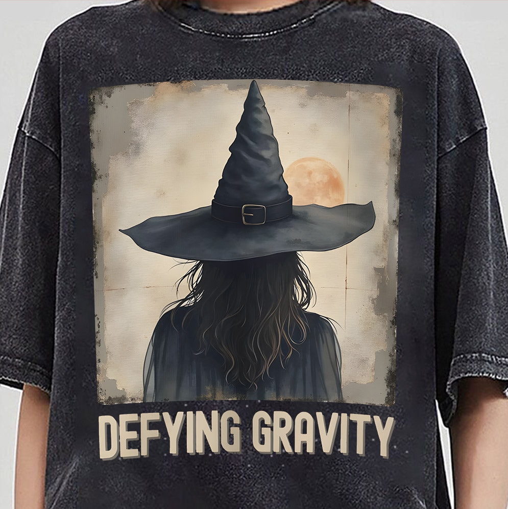 Retro Defying Gravity Unisex Heavy Blend Sweatshirt, Wicked Inspired Shirt, Broadway Lover Gift, Elphaba Inspired Sweatshirt