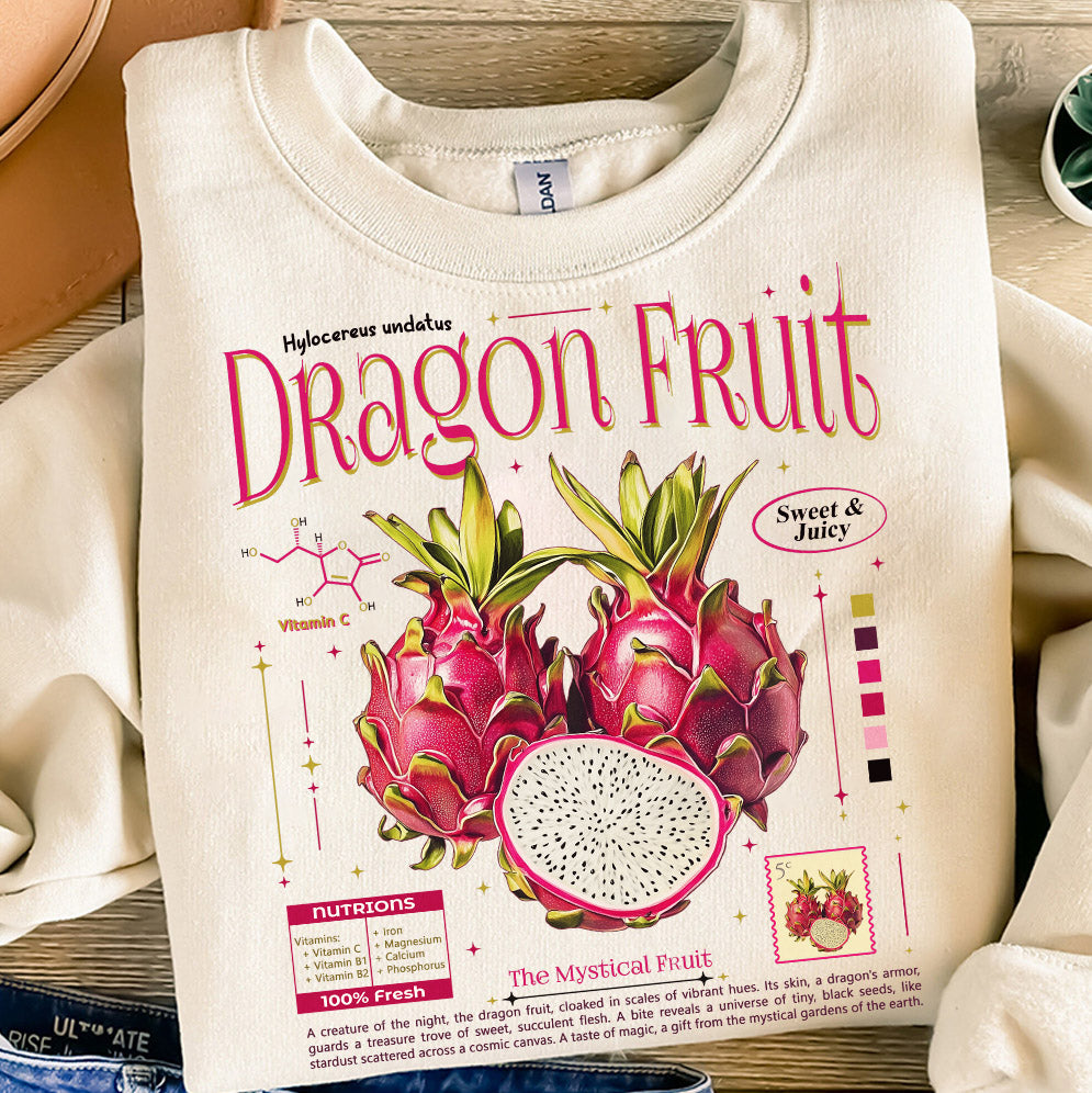 Retro Dragon Fruit png, Y2K Vintage Nostalgic 2000s Trendy Sweet Fruits Natural Lover
