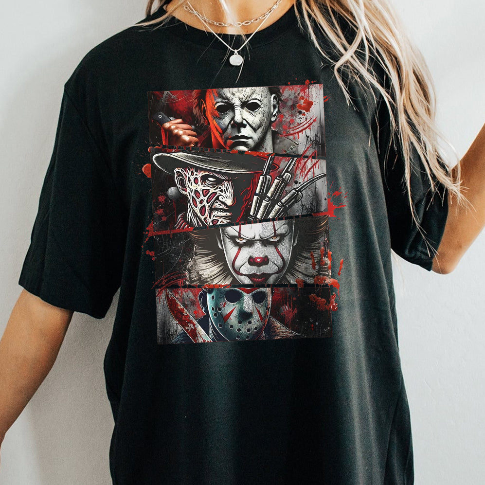 Retro Halloween Horror Nights Shirt, Vintage Halloween Movie Crewneck, Horror T-shirt, Halloween Horror Movie Sweatshirts Halloween