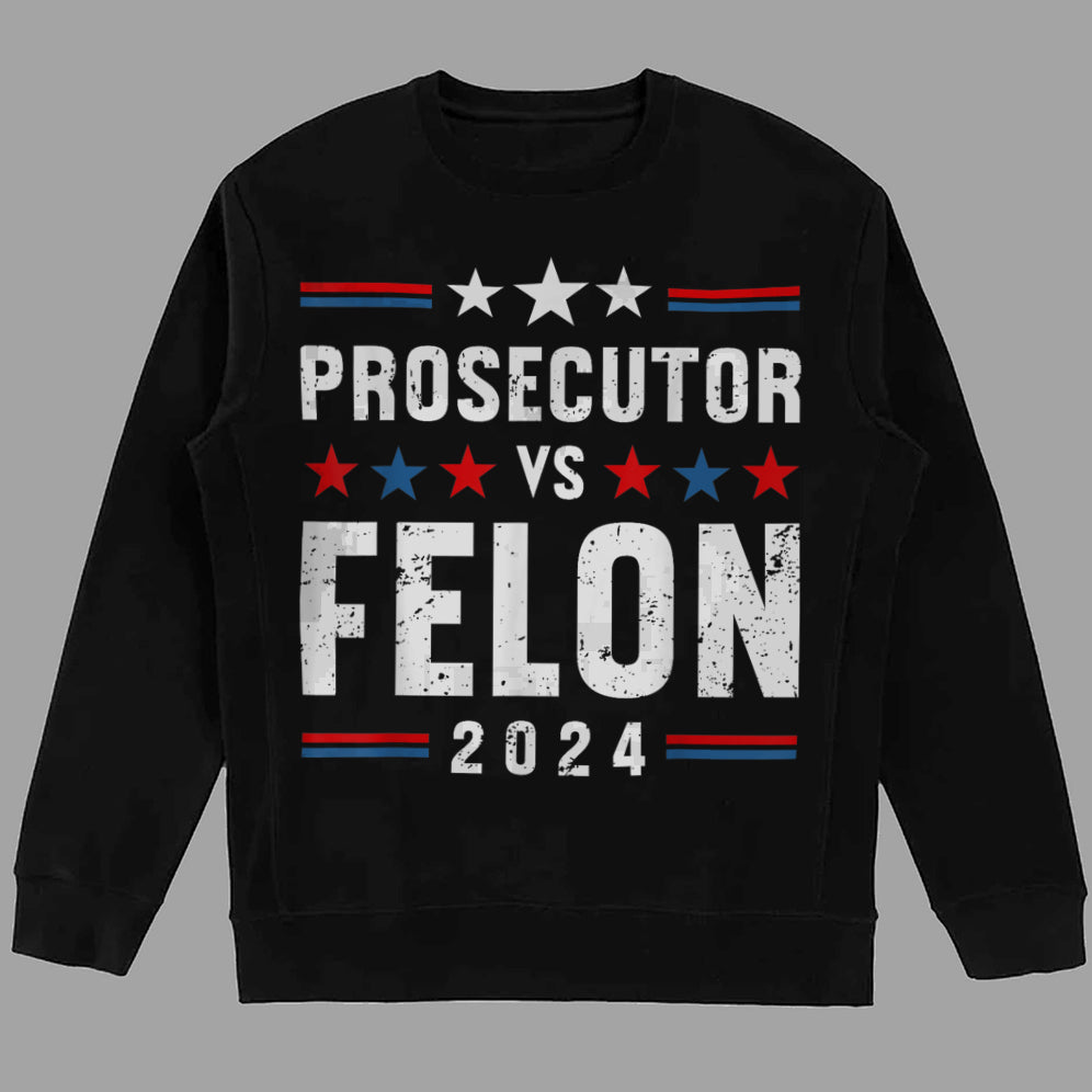 Retro Harris 2024 Prosecutor vs Felon Just Another Tuesday T-Shirt, Political Campaign Tee V2, Humorous Election Shirt