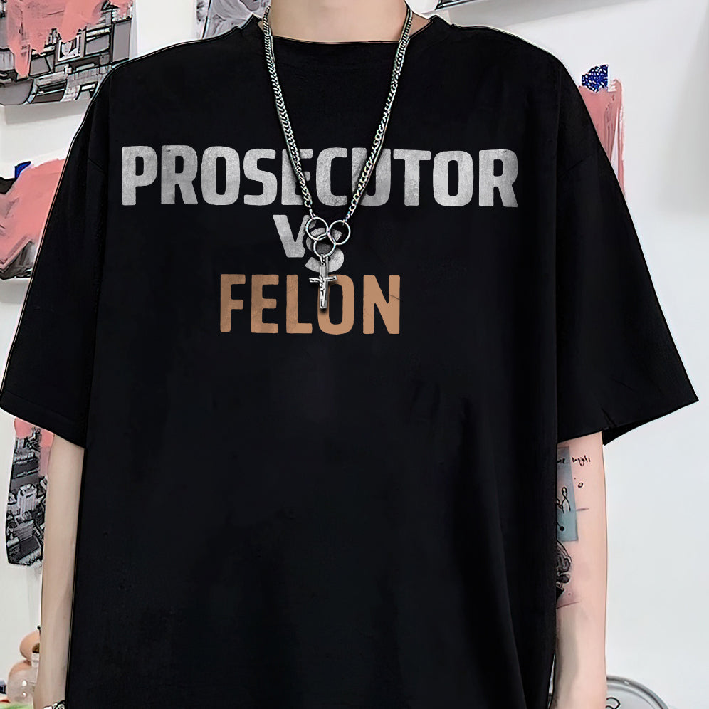 Retro Harris 2024 Prosecutor vs Felon Just Another Tuesday T-Shirt, Political Campaign Tee V5, Humorous Election Shirt