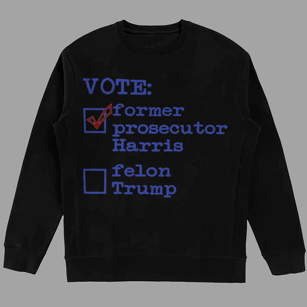 Retro Harris 2024 Prosecutor vs Felon Just Another Tuesday T-Shirt, Political Campaign Tee V7, Humorous Election Shirt