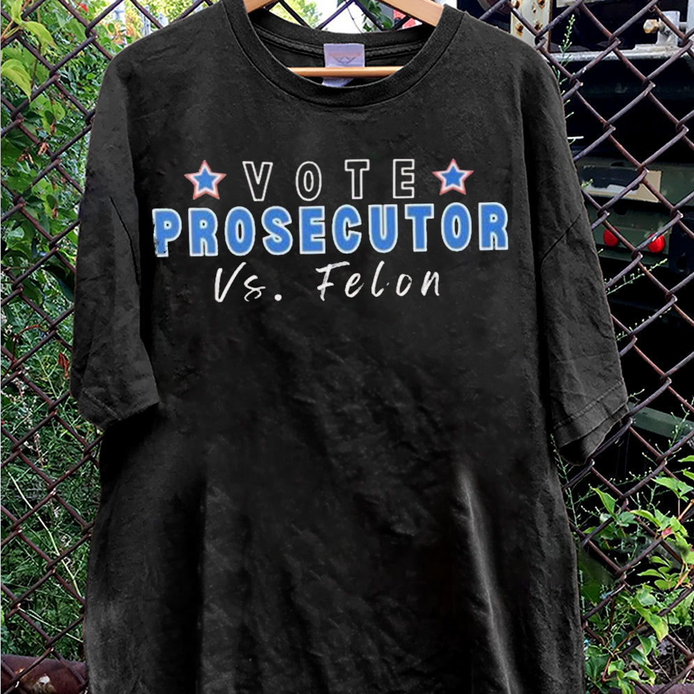 Retro Harris 2024 Prosecutor vs Felon Just Another Tuesday T-Shirt, Political Campaign Tee V8, Humorous Election Shirt9