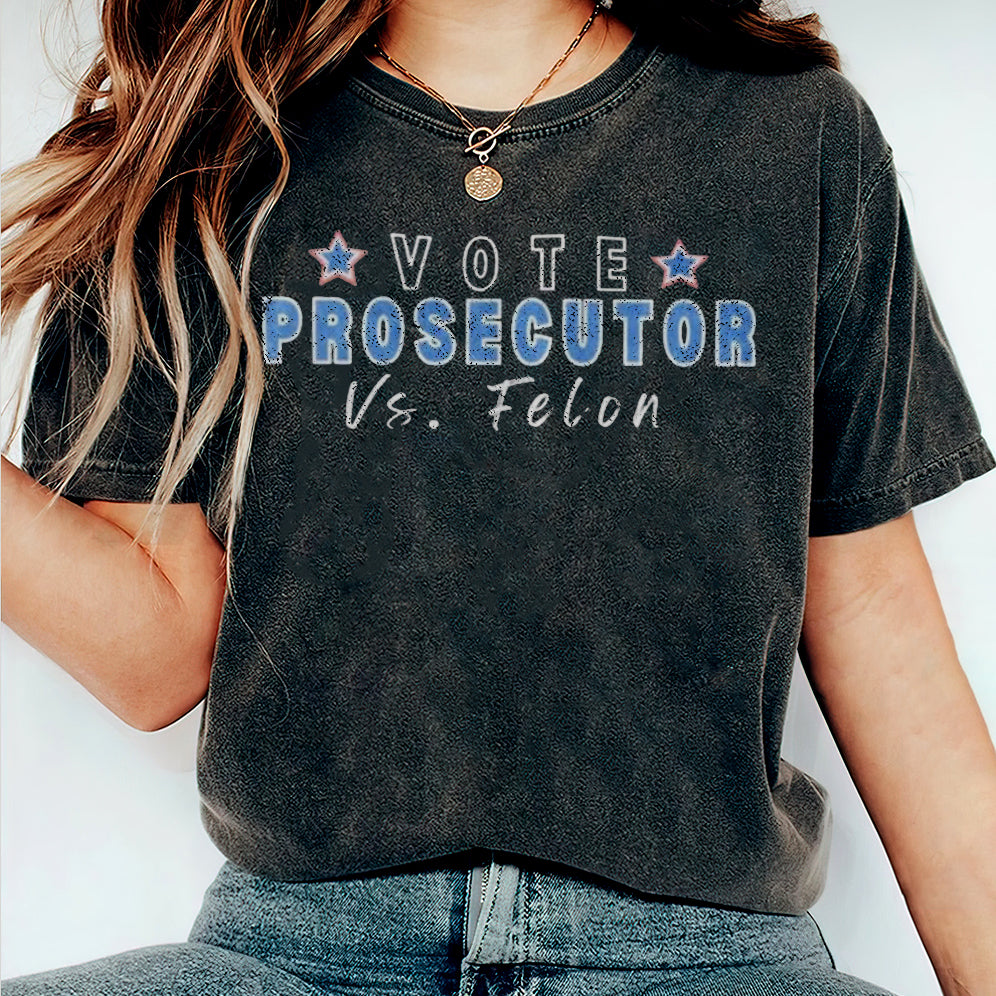 Retro Harris 2024 Prosecutor vs Felon Just Another Tuesday T-Shirt, Political Campaign Tee V8, Humorous Election Shirt9
